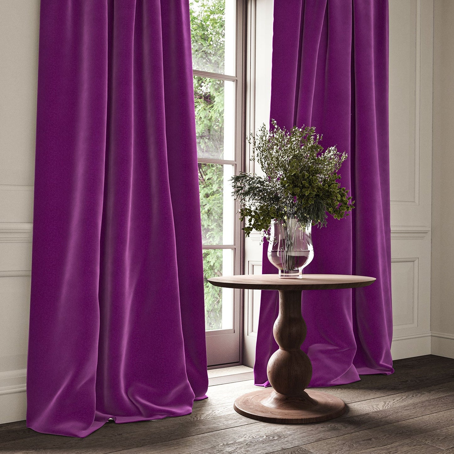 Linwood Omega Orchid CFR Made to Measure Curtains