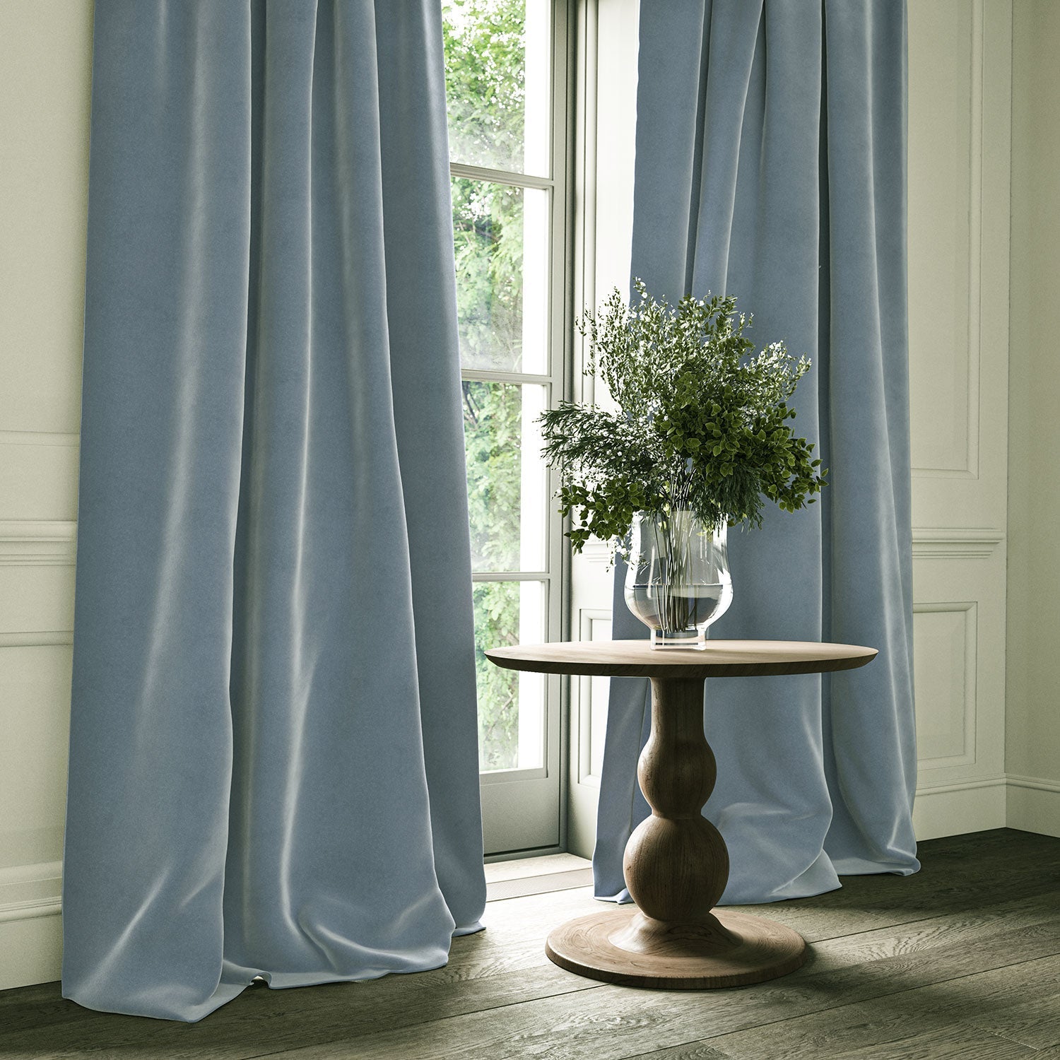 Linwood Omega Periwinkle CFR Made to Measure Curtains
