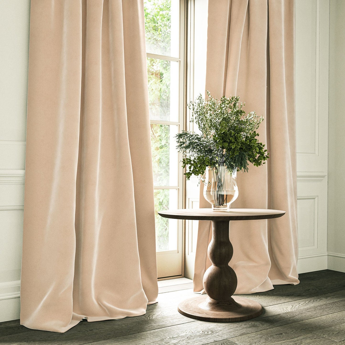 Linwood Omega Pink Lace CFR Made to Measure Curtains