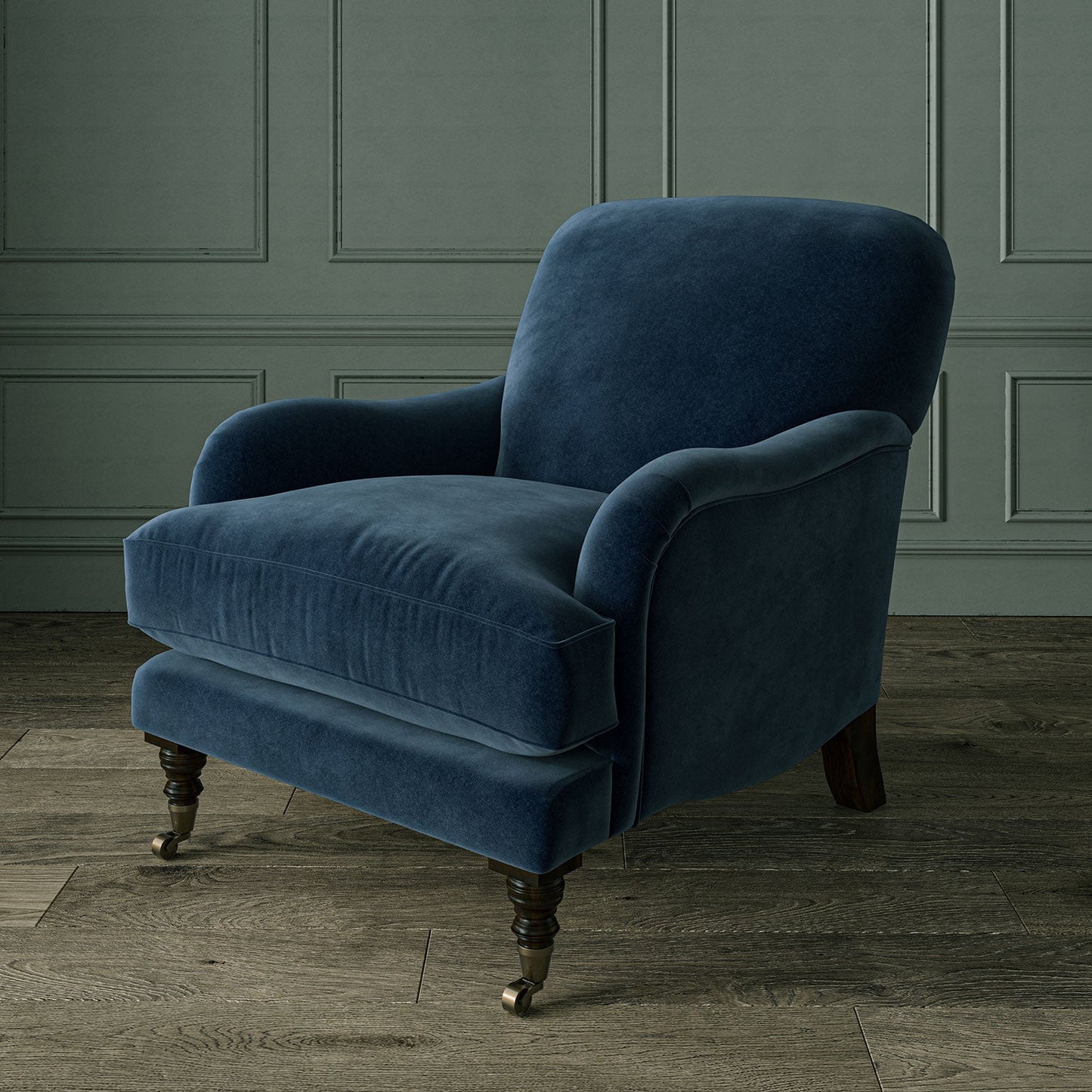 Linwood Omega Prussian CFR Made to Measure Curtains
