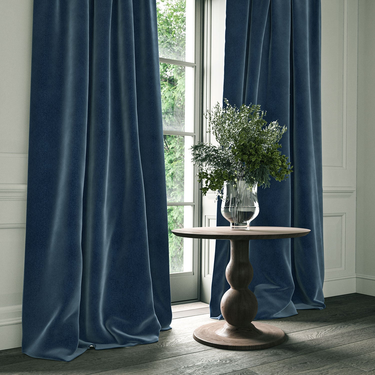 Linwood Omega Prussian CFR Made to Measure Curtains