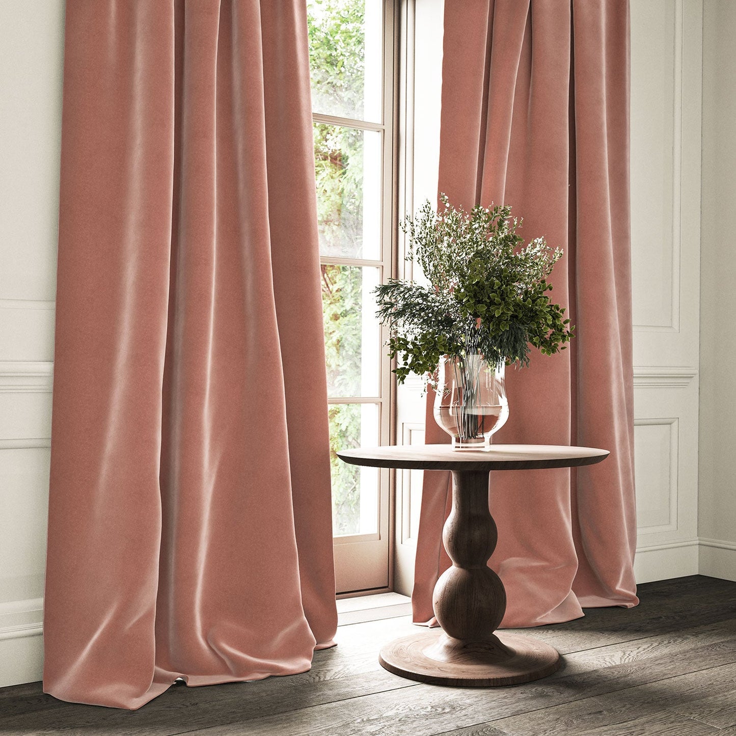 Linwood Omega Rose CFR Made to Measure Curtains