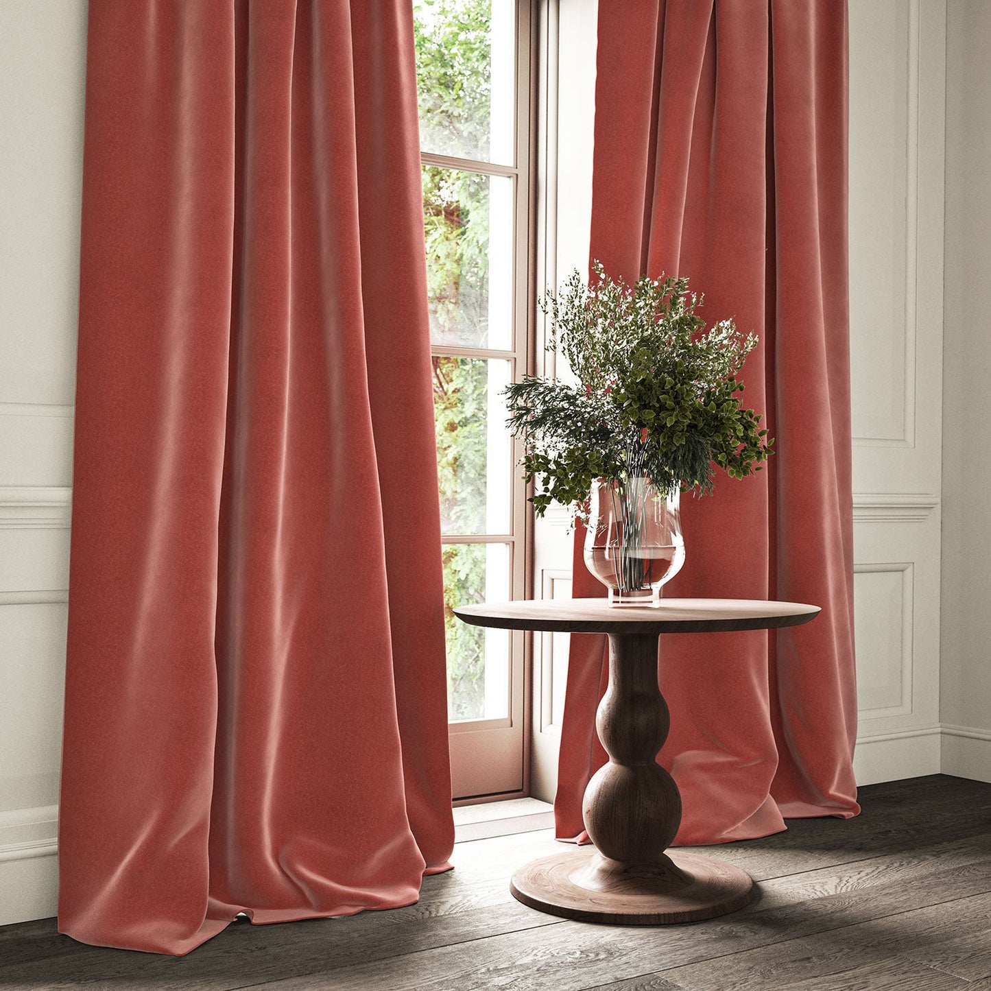 Linwood Omega Rosewood CFR Made to Measure Curtains