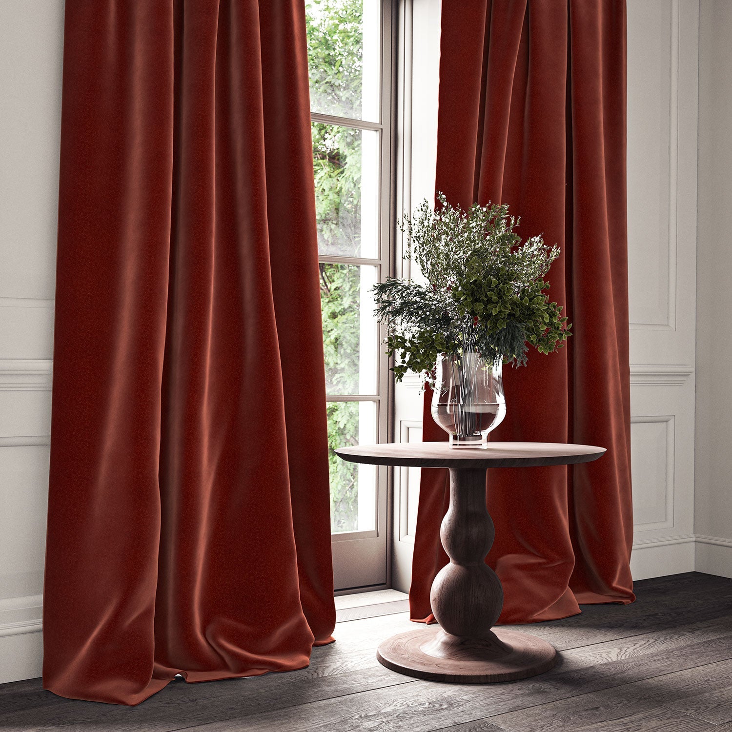Linwood Omega Ruby CFR Made to Measure Curtains