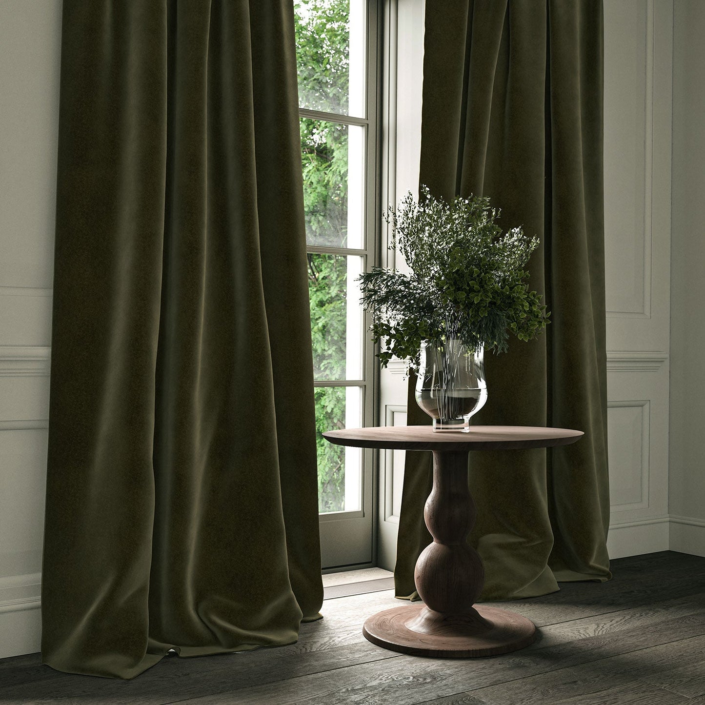 Linwood Omega Seaweed CFR Made to Measure Curtains