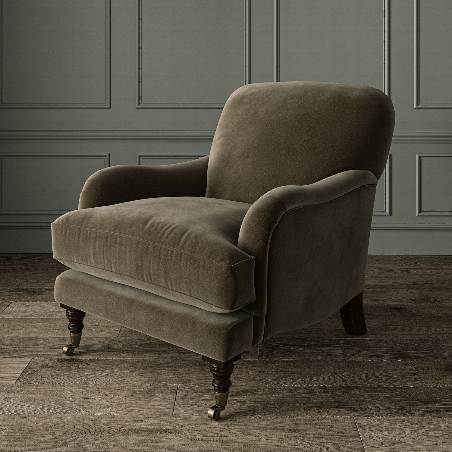 Linwood Omega Taupe CFR Made to Measure Curtains