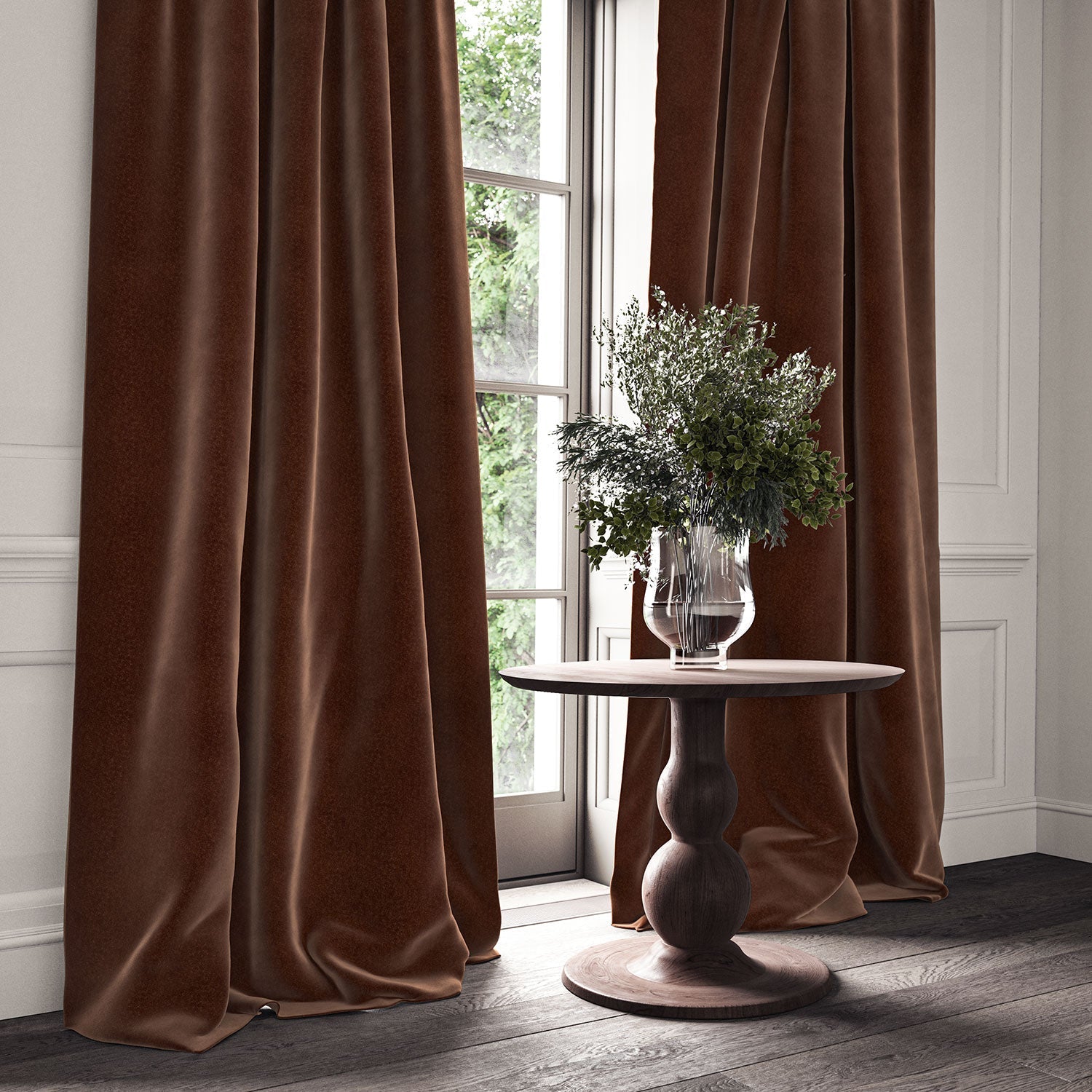 Linwood Omega Tawny CFR Made to Measure Curtains