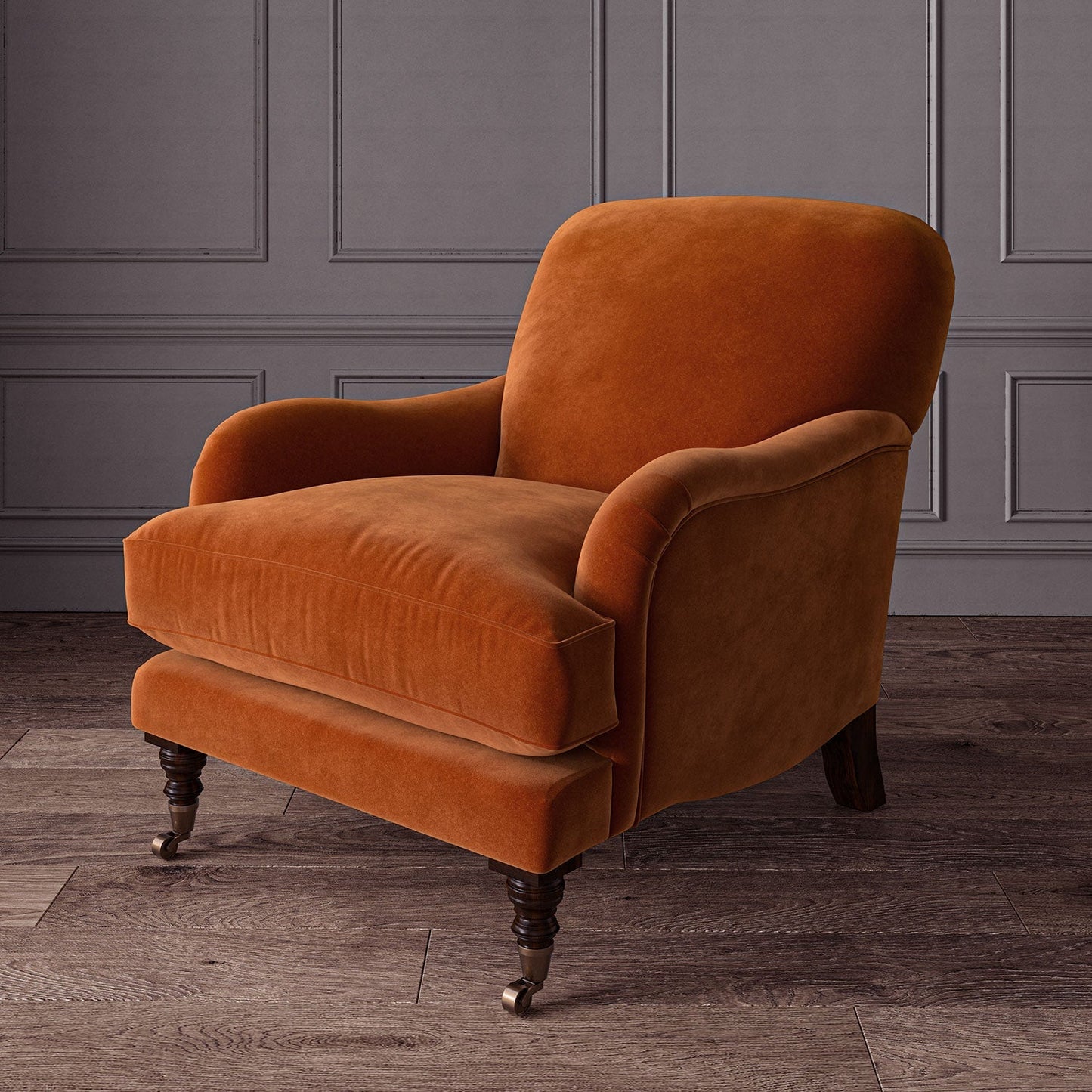 Linwood Omega Terracotta CFR Made to Measure Curtains