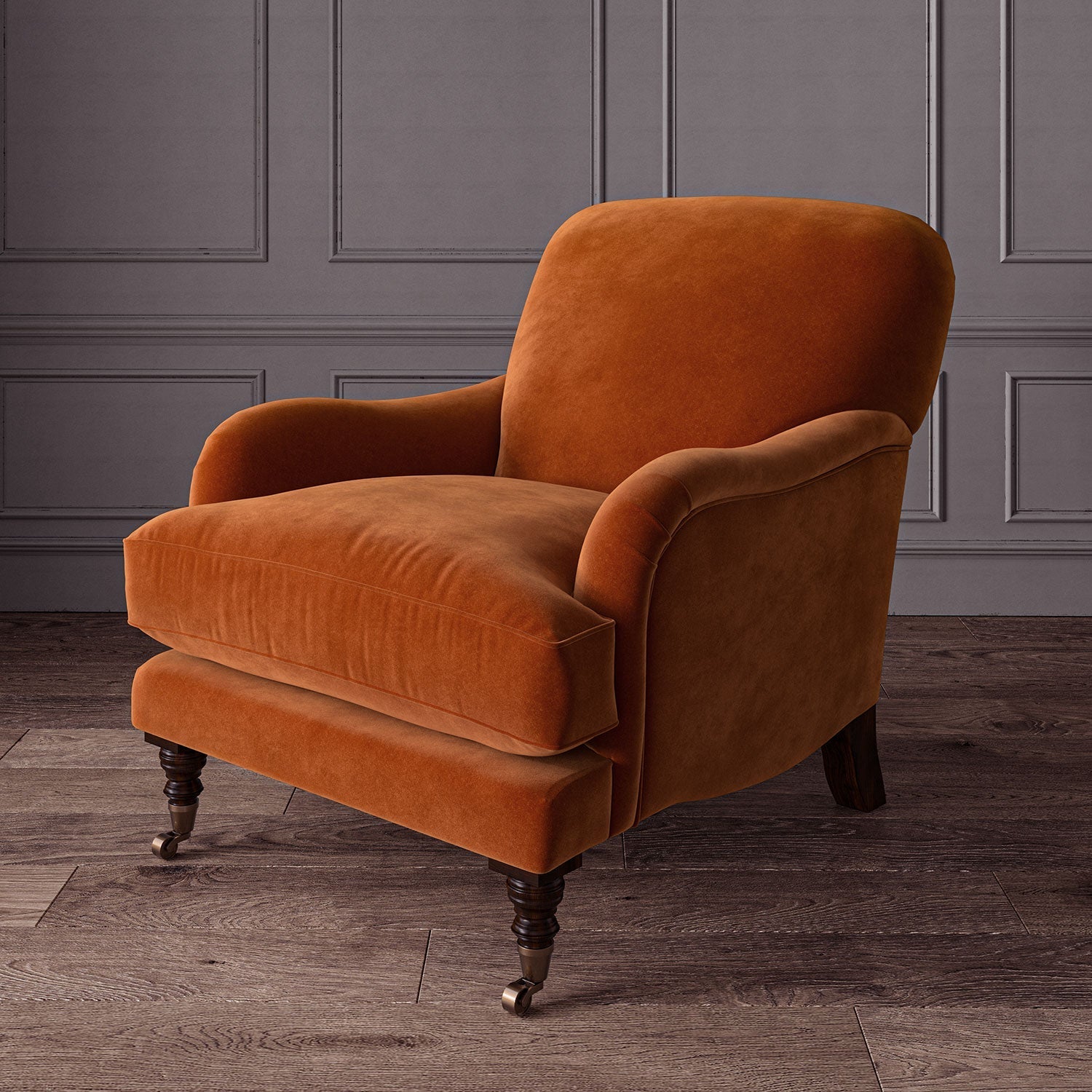 Linwood Omega Terracotta CFR Made to Measure Curtains