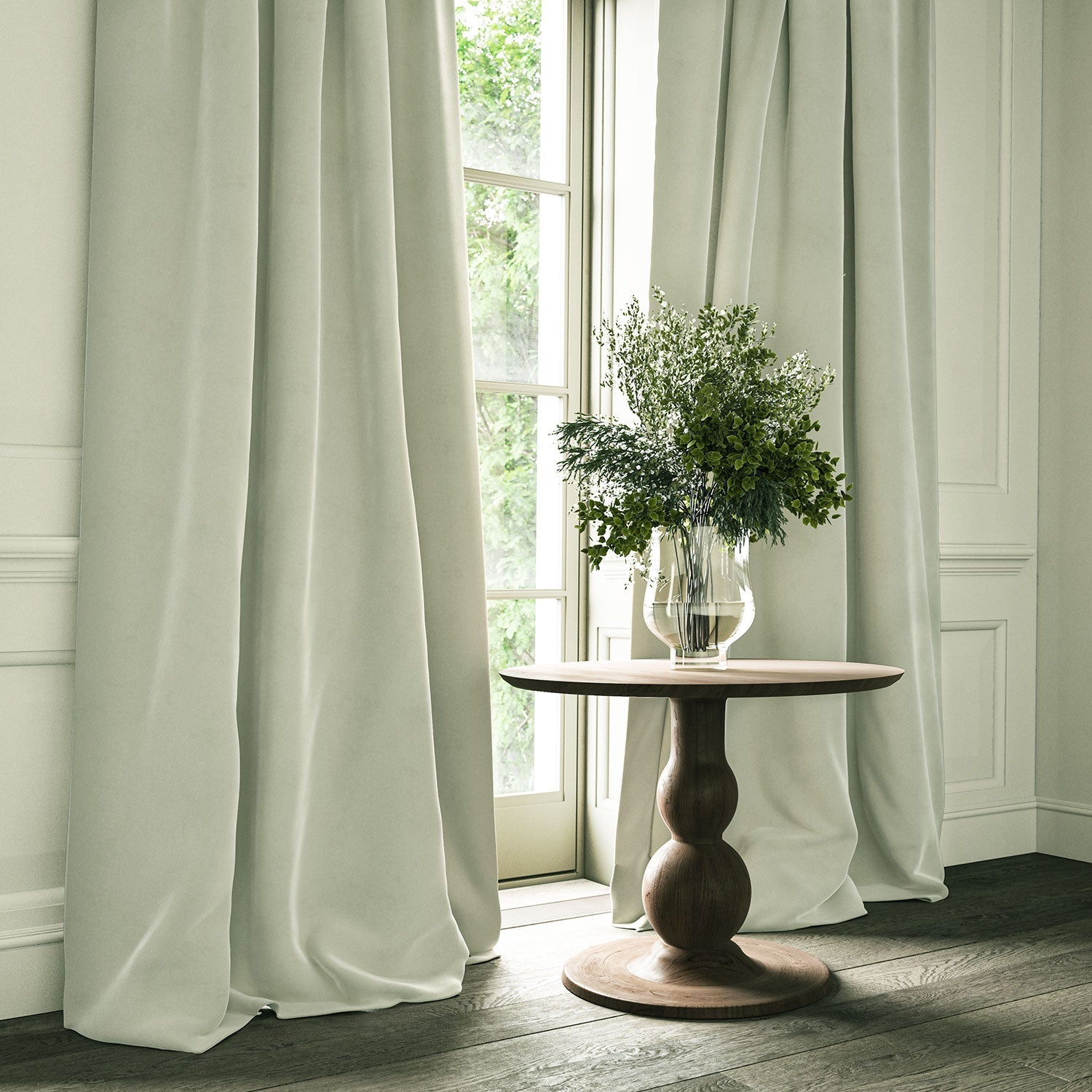 Linwood Omega Vellum CFR Made to Measure Curtains