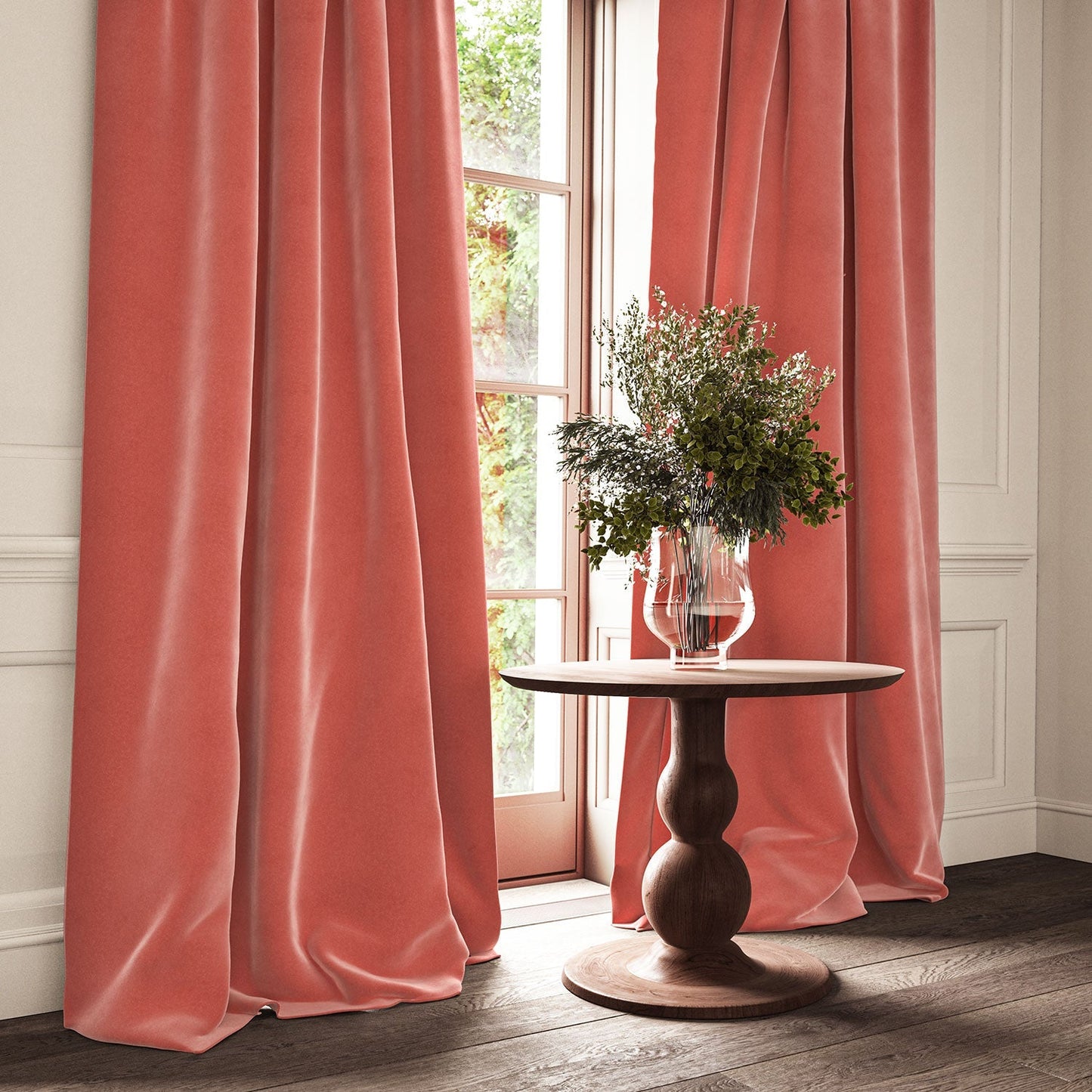 Linwood Omega Watermelon CFR Made to Measure Curtains