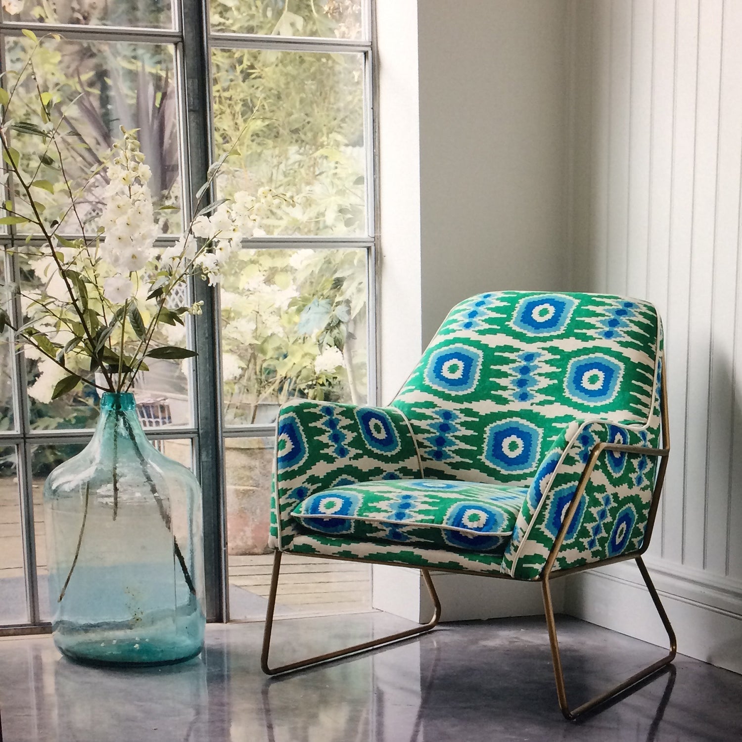 Linwood Casper Seagreen FR Made to Measure Curtains