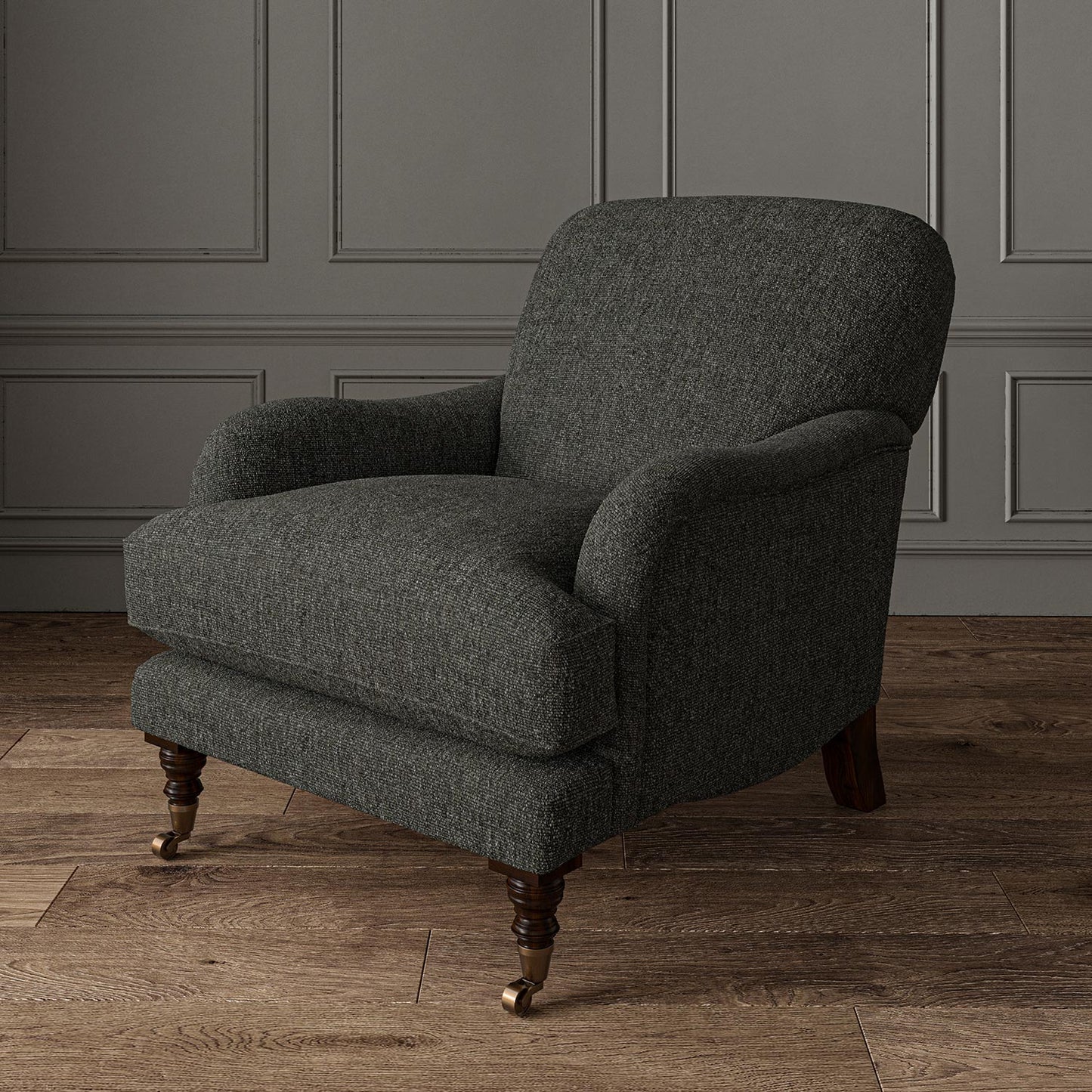 Linwood Orta Charcoal FR Made to Measure Curtains