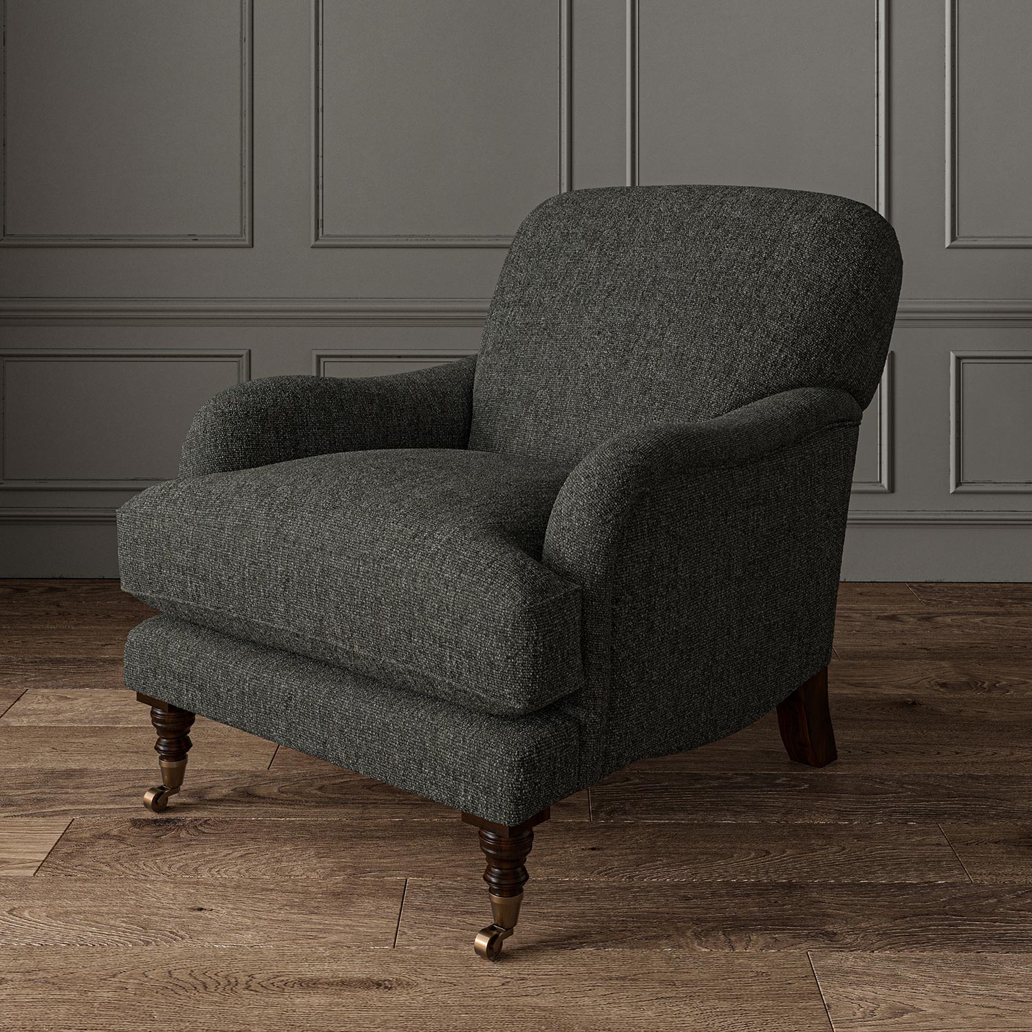 Linwood Orta Charcoal FR Made to Measure Curtains