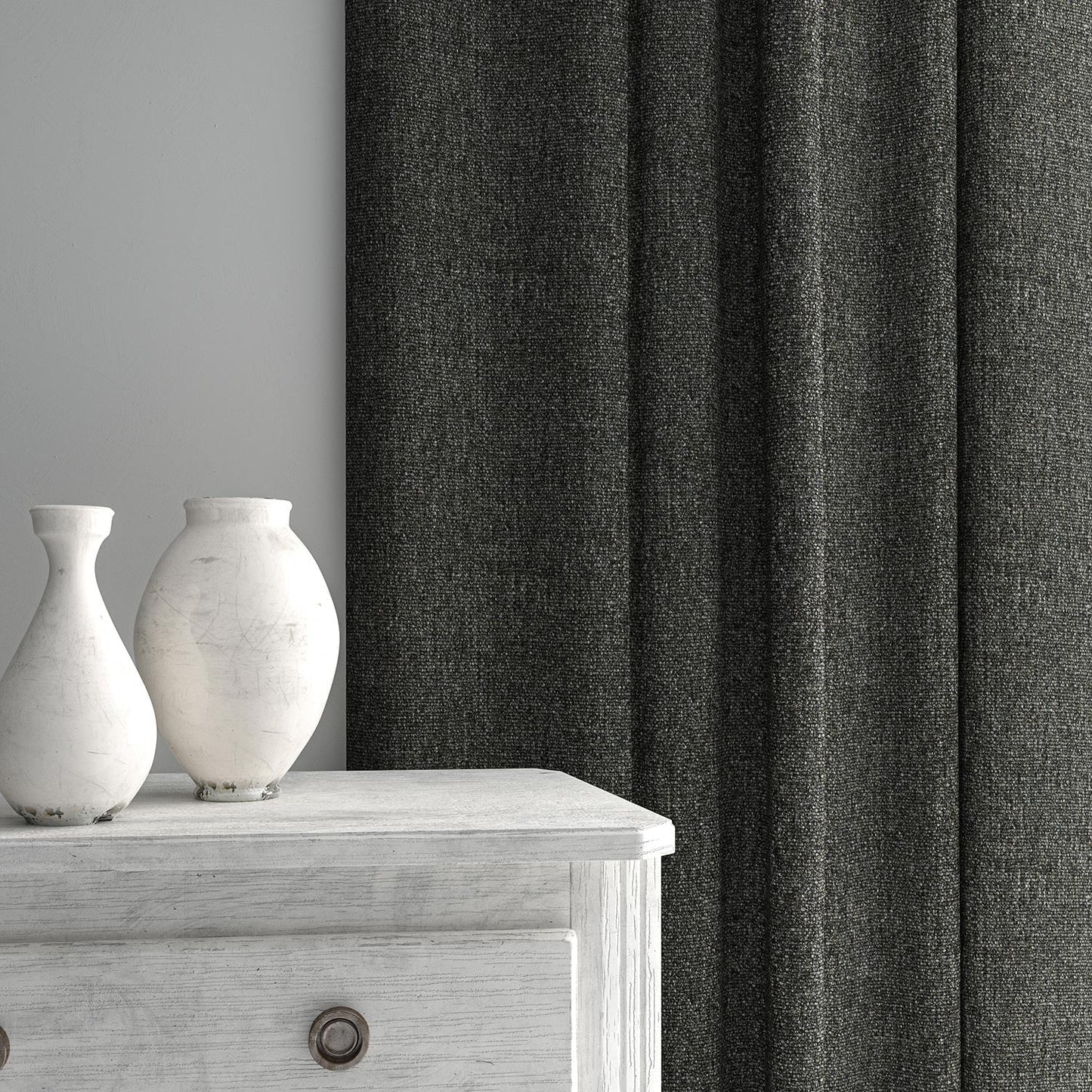 Linwood Orta Charcoal FR Made to Measure Curtains