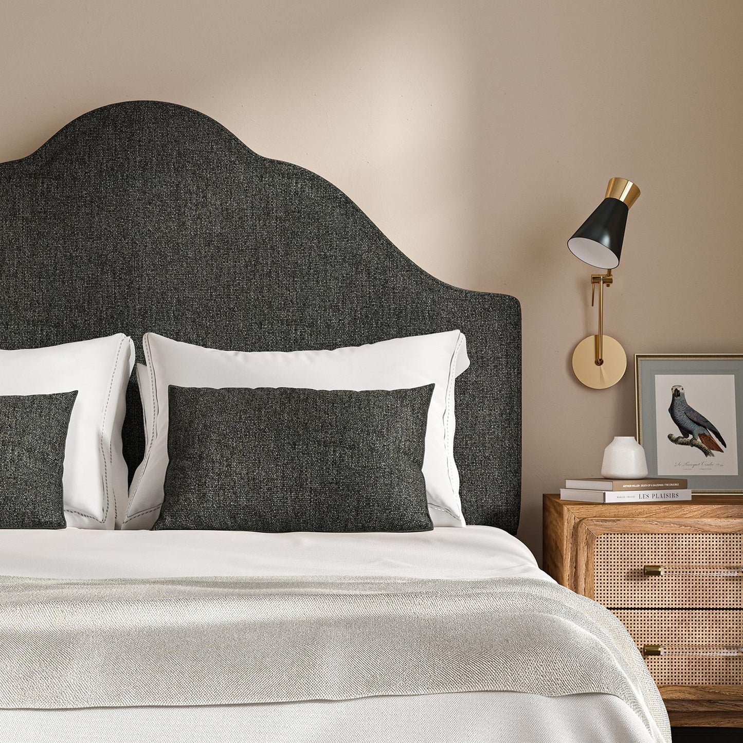 Linwood Orta Charcoal FR Made to Measure Curtains