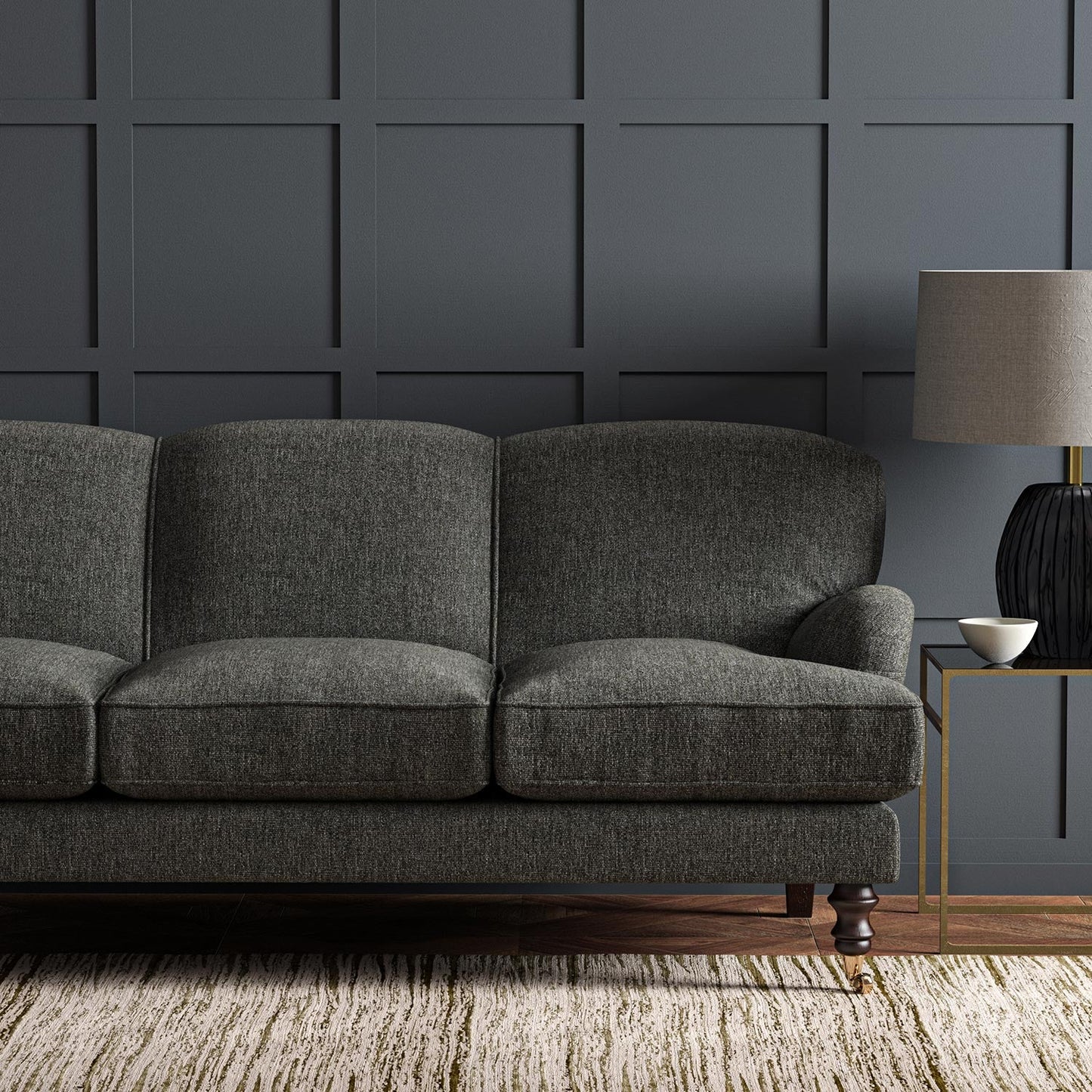 Linwood Orta Charcoal FR Made to Measure Curtains