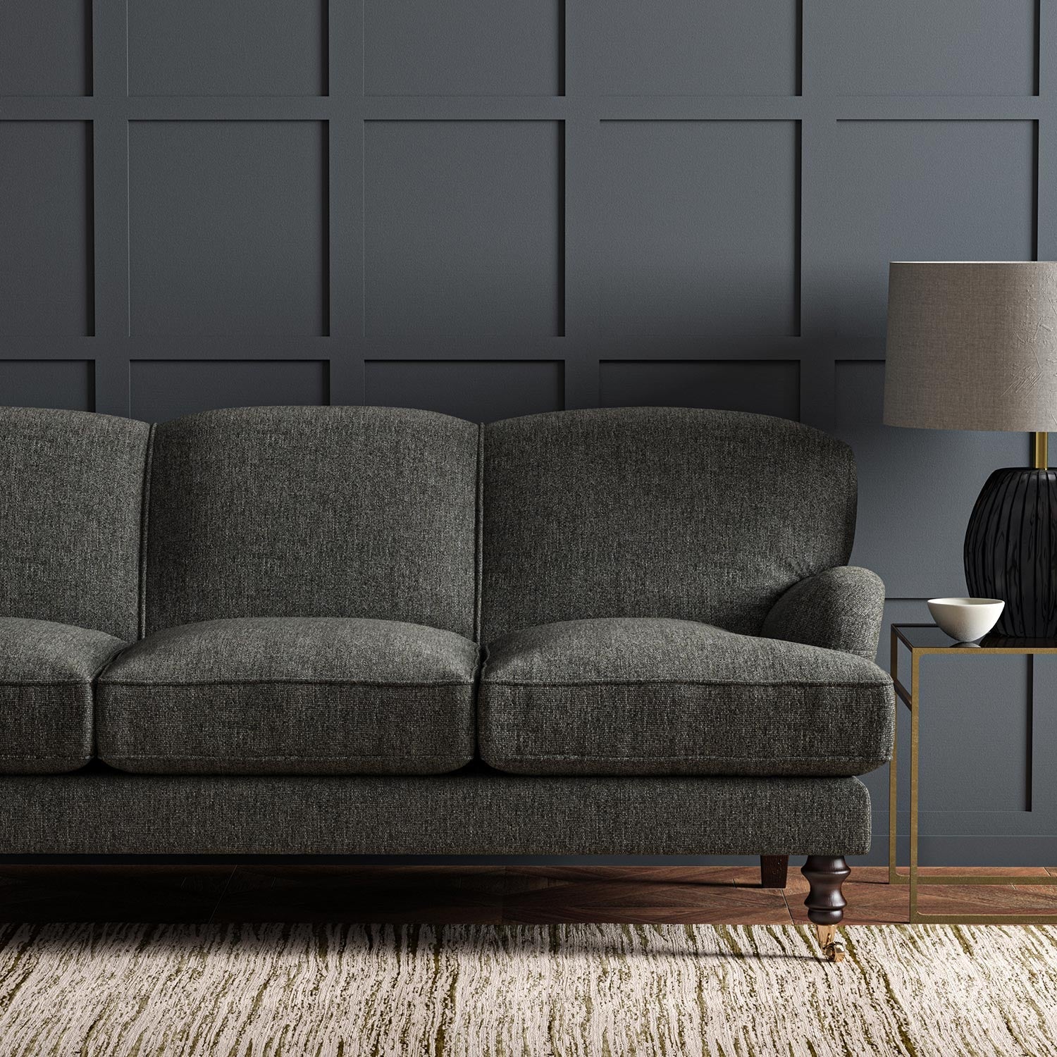 Linwood Orta Charcoal FR Made to Measure Curtains
