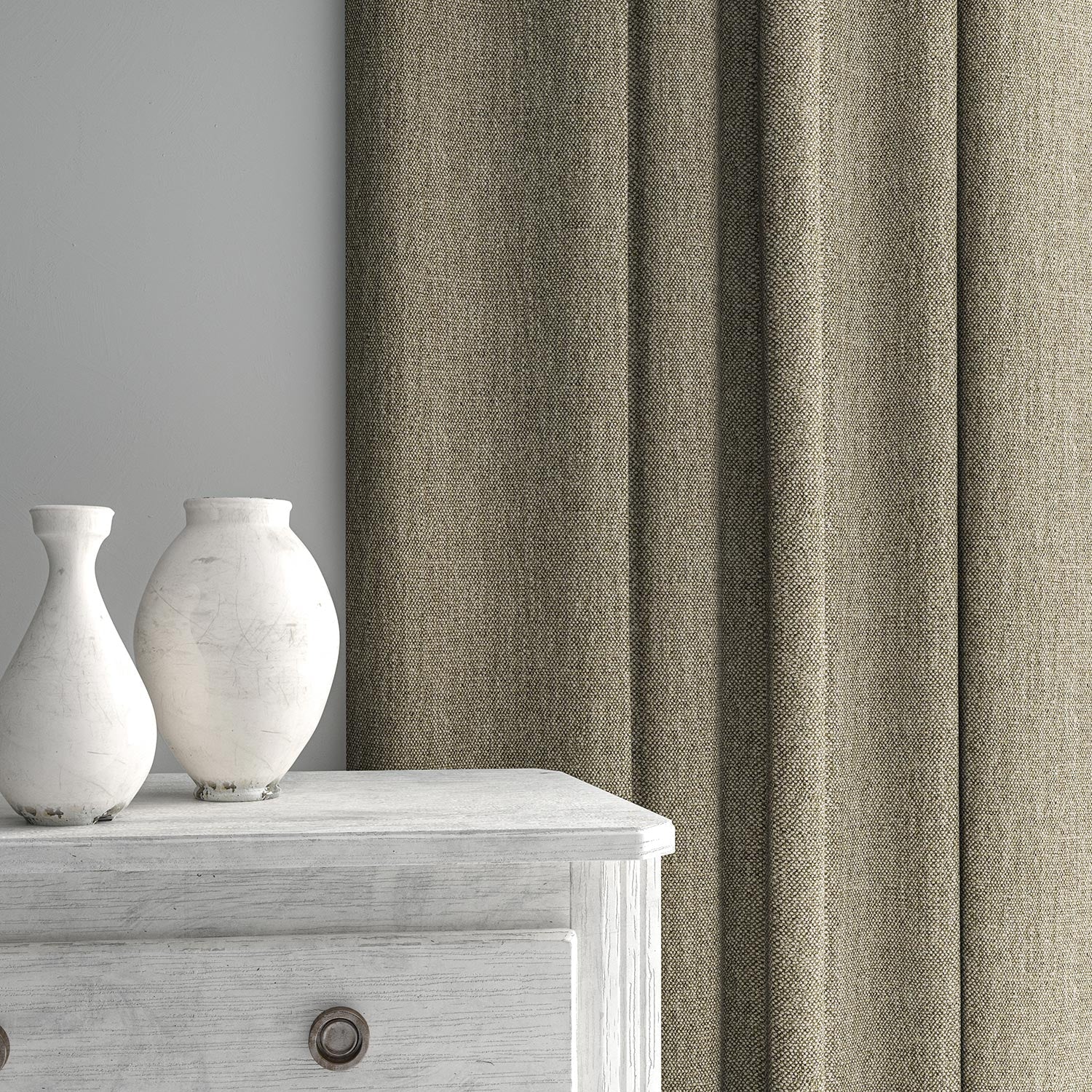 Linwood Orta Mushroom FR Made to Measure Curtains