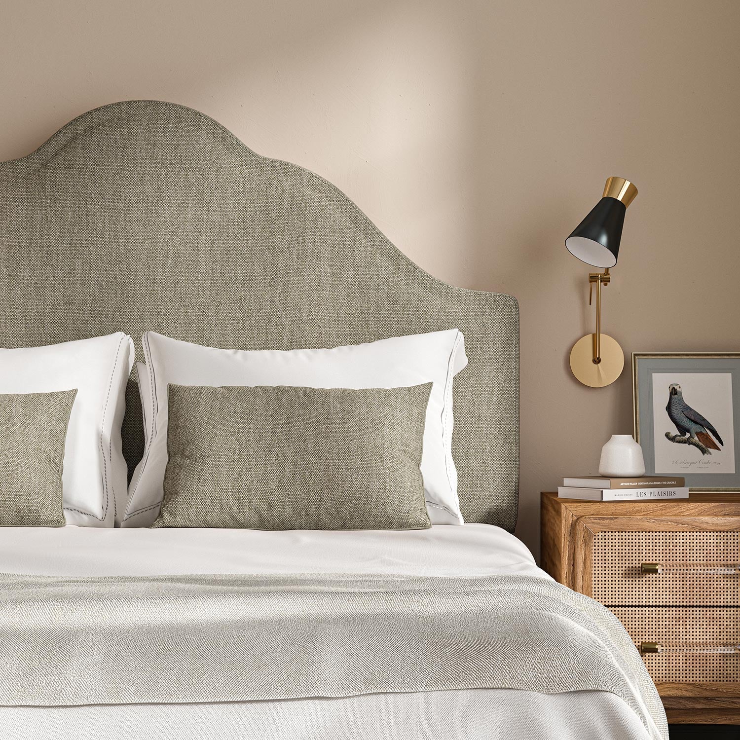 Linwood Orta Mushroom FR Made to Measure Curtains