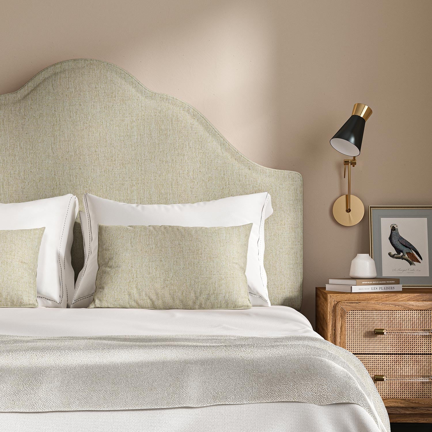 Linwood Orta Oatmeal FR Made to Measure Curtains