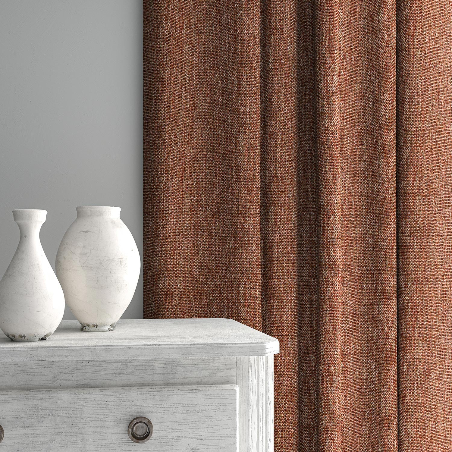 Linwood Orta Red Ochre FR Made to Measure Curtains