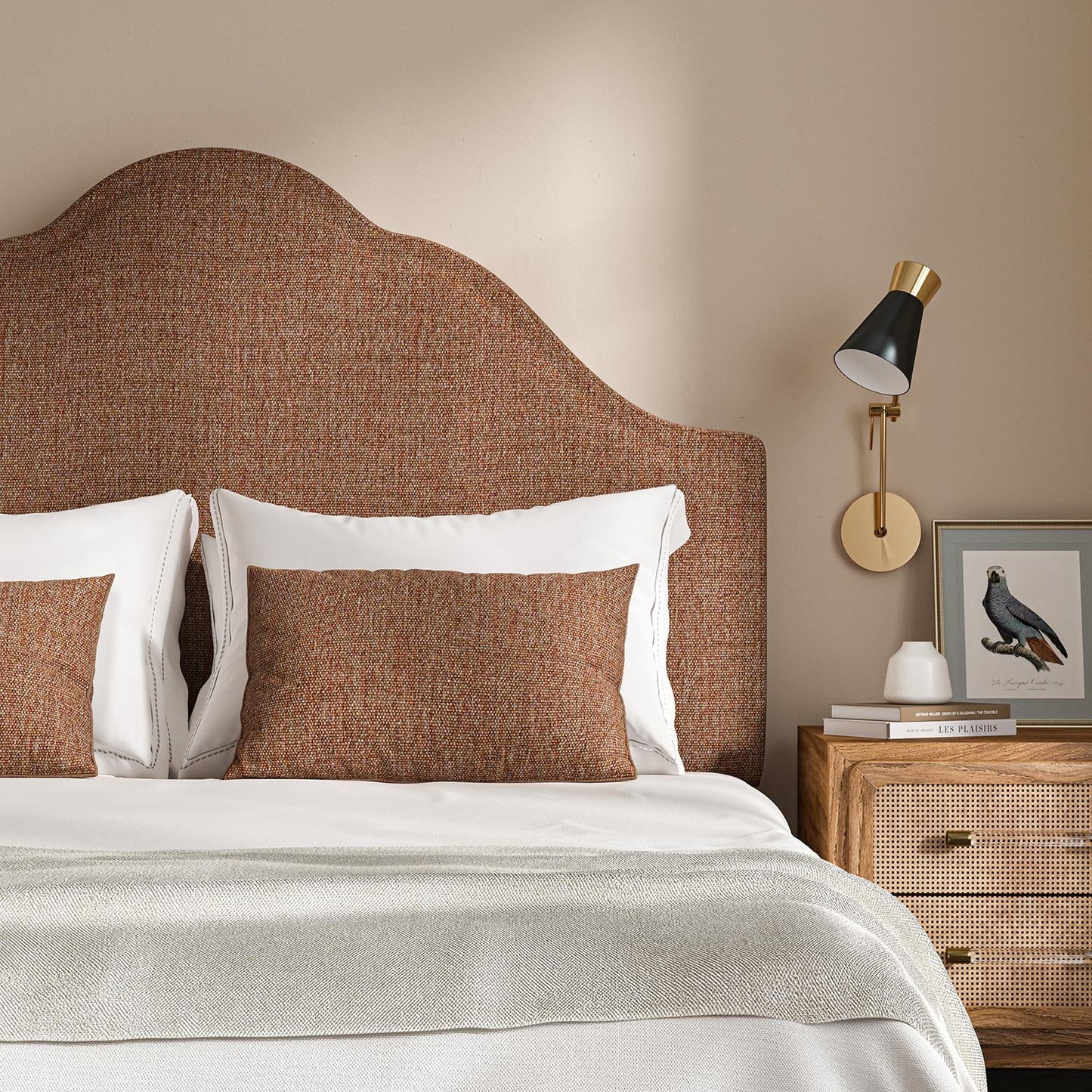 Linwood Orta Red Ochre FR Made to Measure Curtains