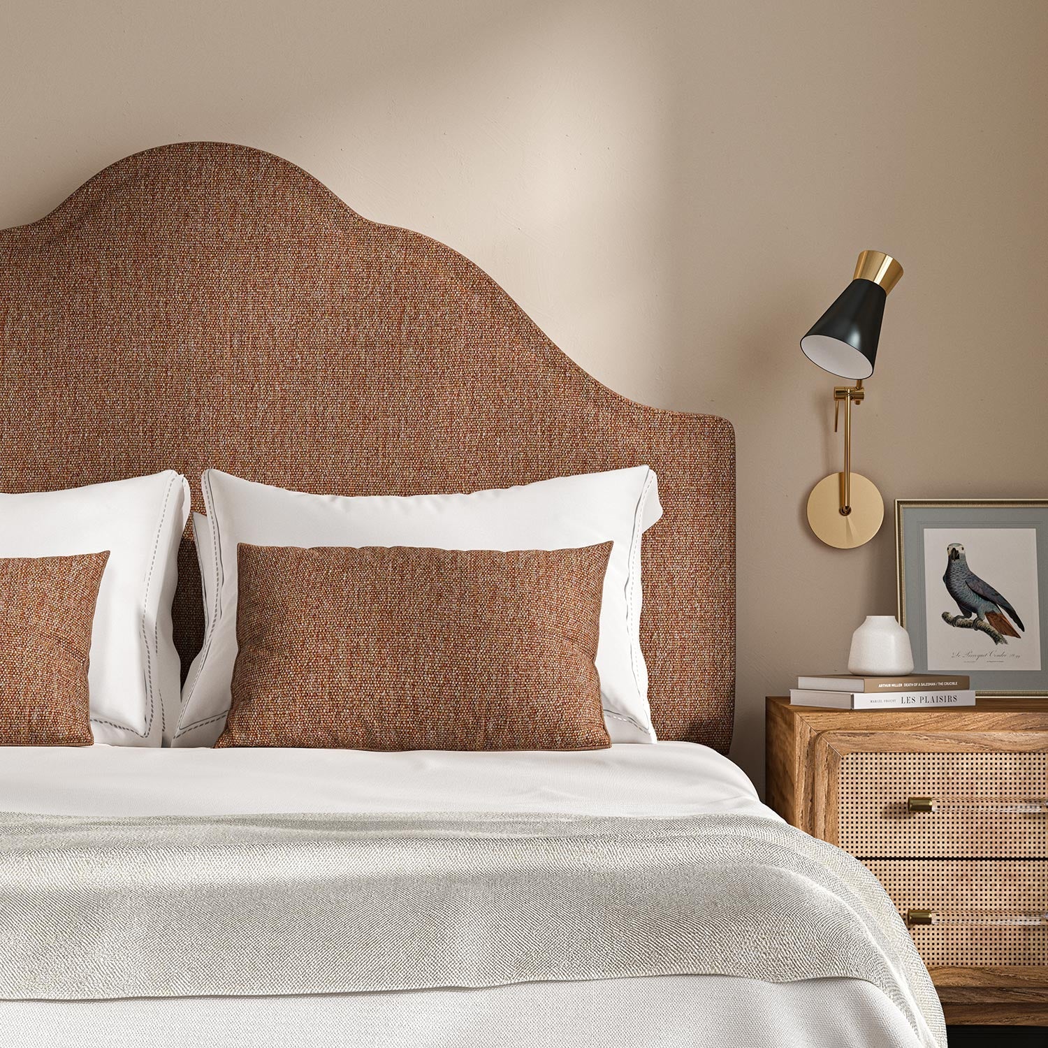 Linwood Orta Red Ochre FR Made to Measure Curtains