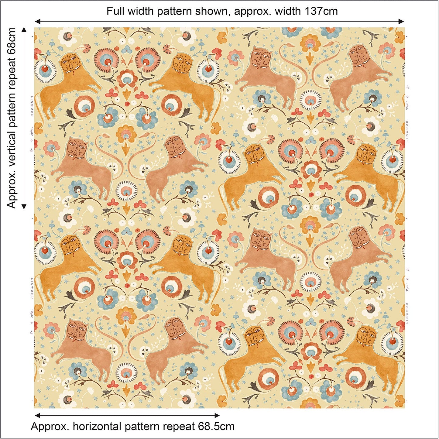 Linwood Pipili Chickpea Made to Measure Curtains