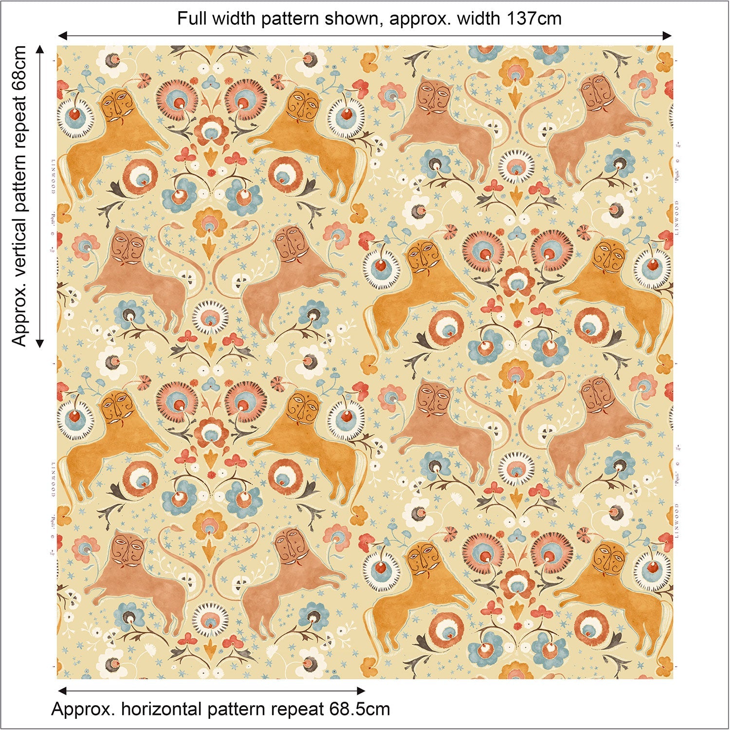 Linwood Pipili Chickpea Made to Measure Curtains