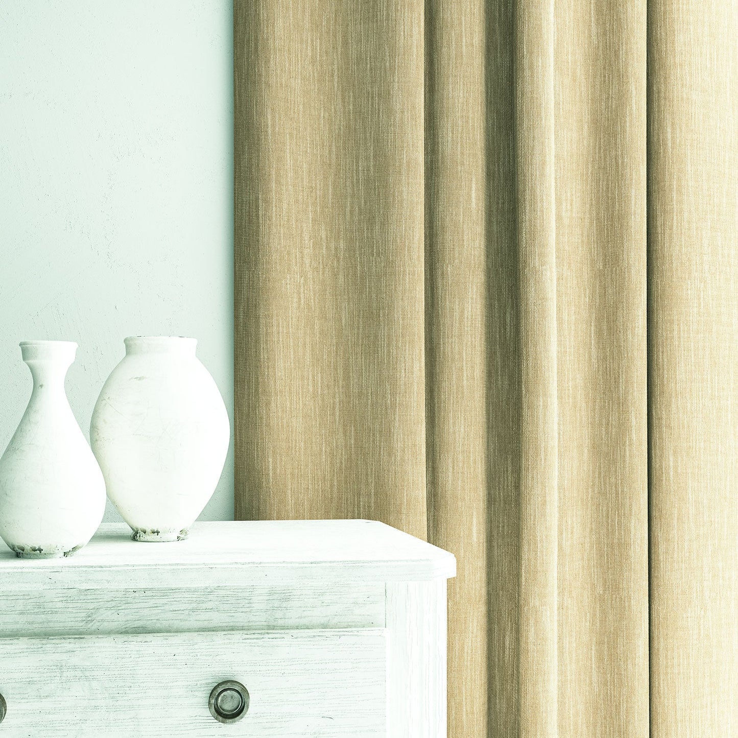 Linwood Pluto Almond FR Made to Measure Curtains