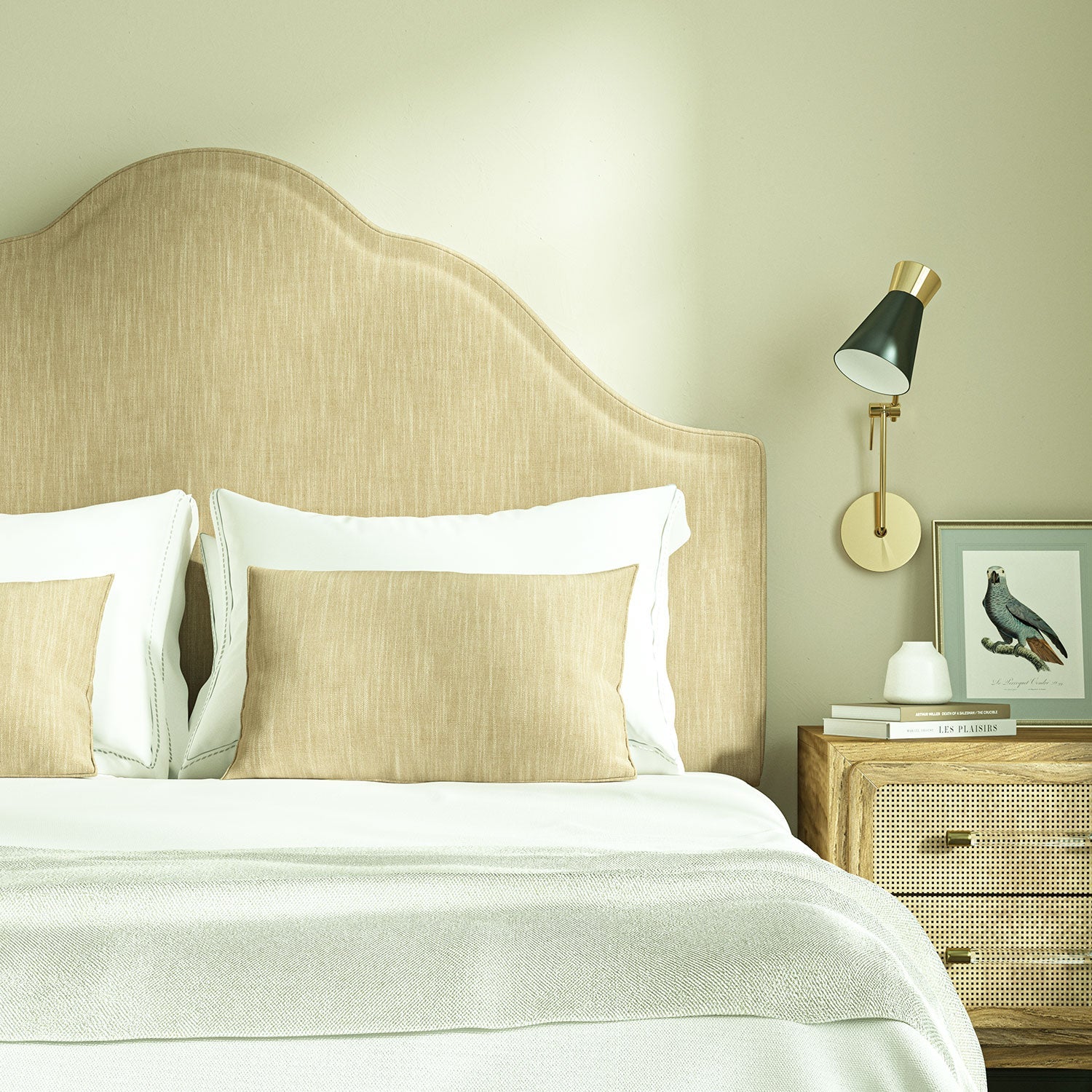 Linwood Pluto Almond FR Made to Measure Curtains