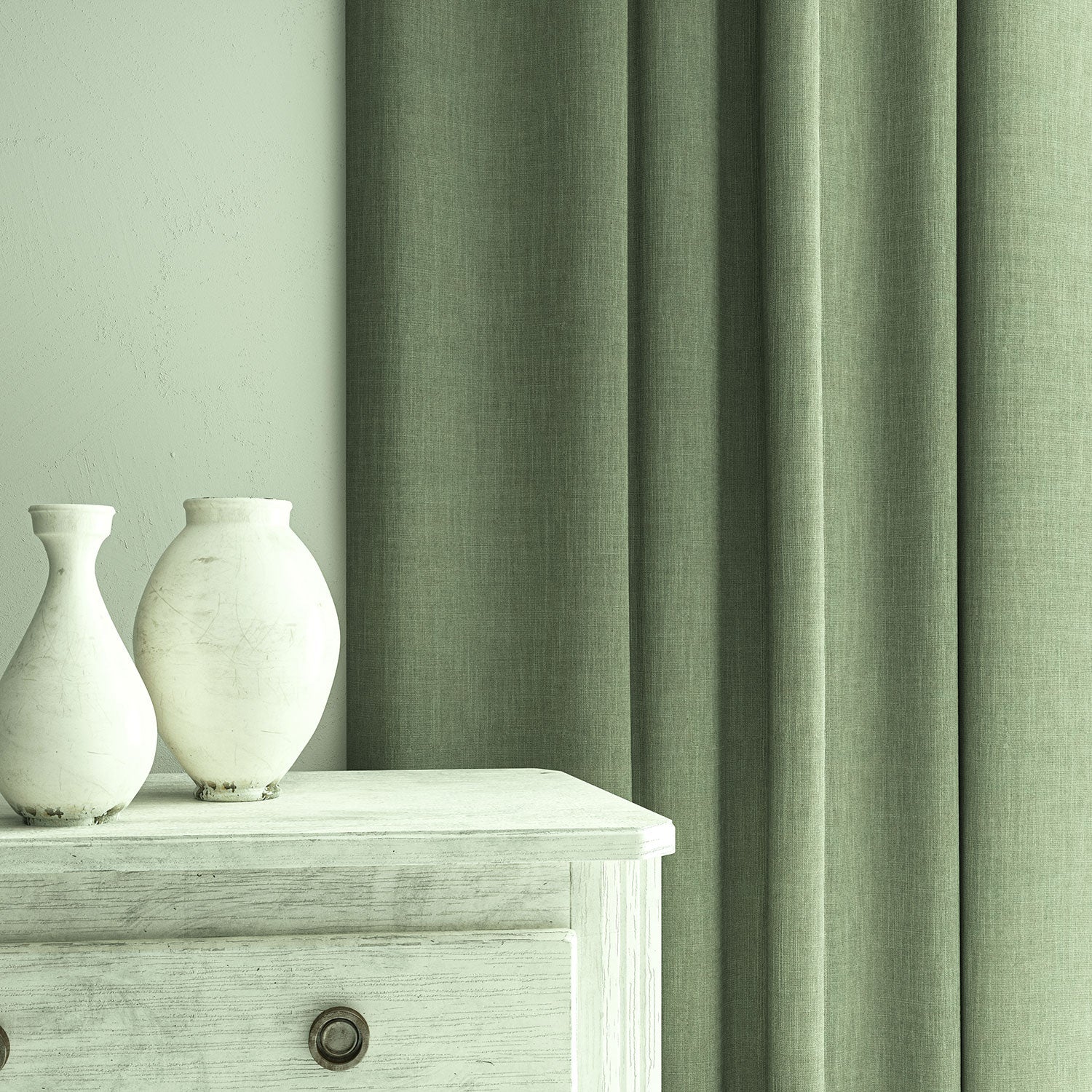 Linwood Pluto Bluestone FR Made to Measure Curtains