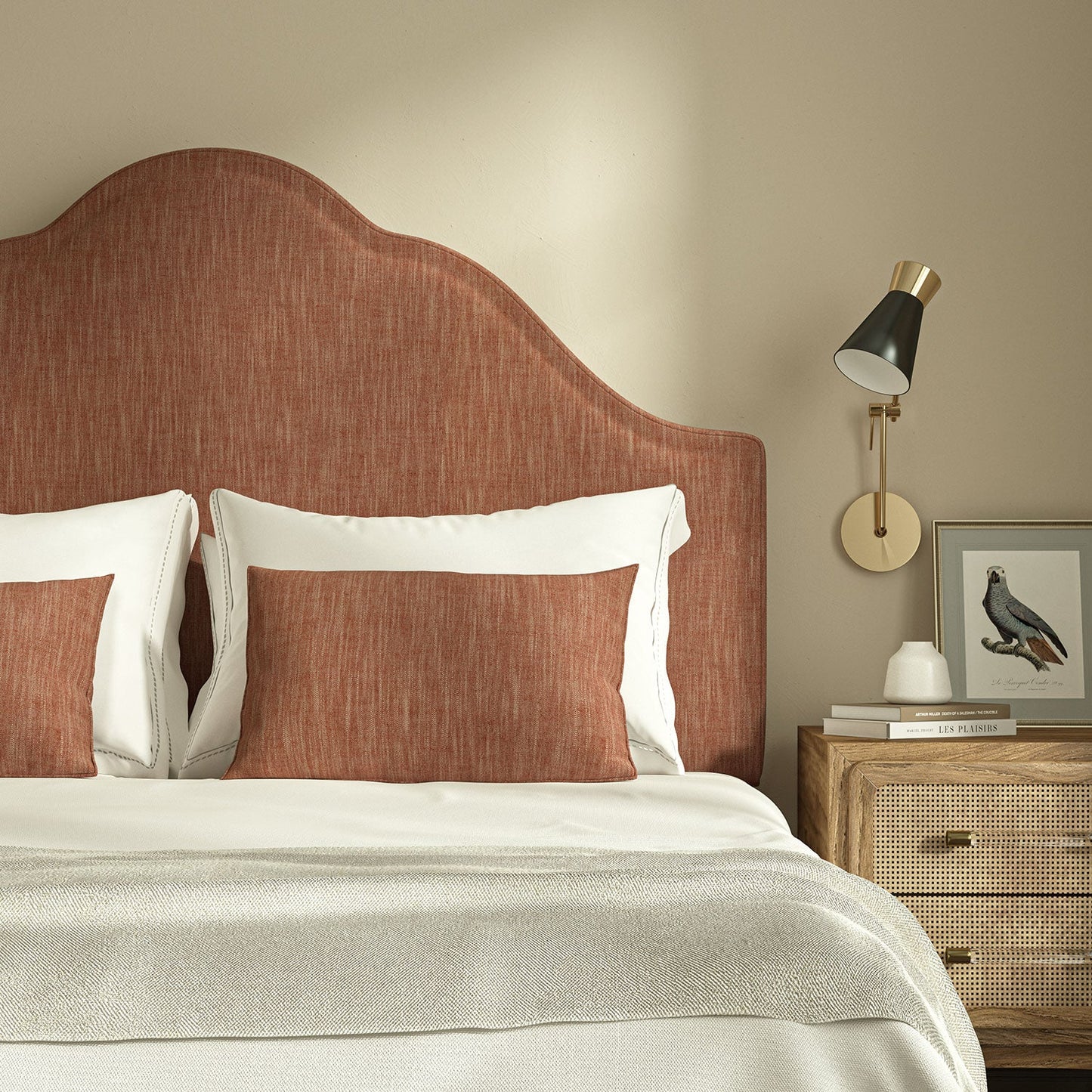 Linwood Pluto Carmine FR Made to Measure Curtains