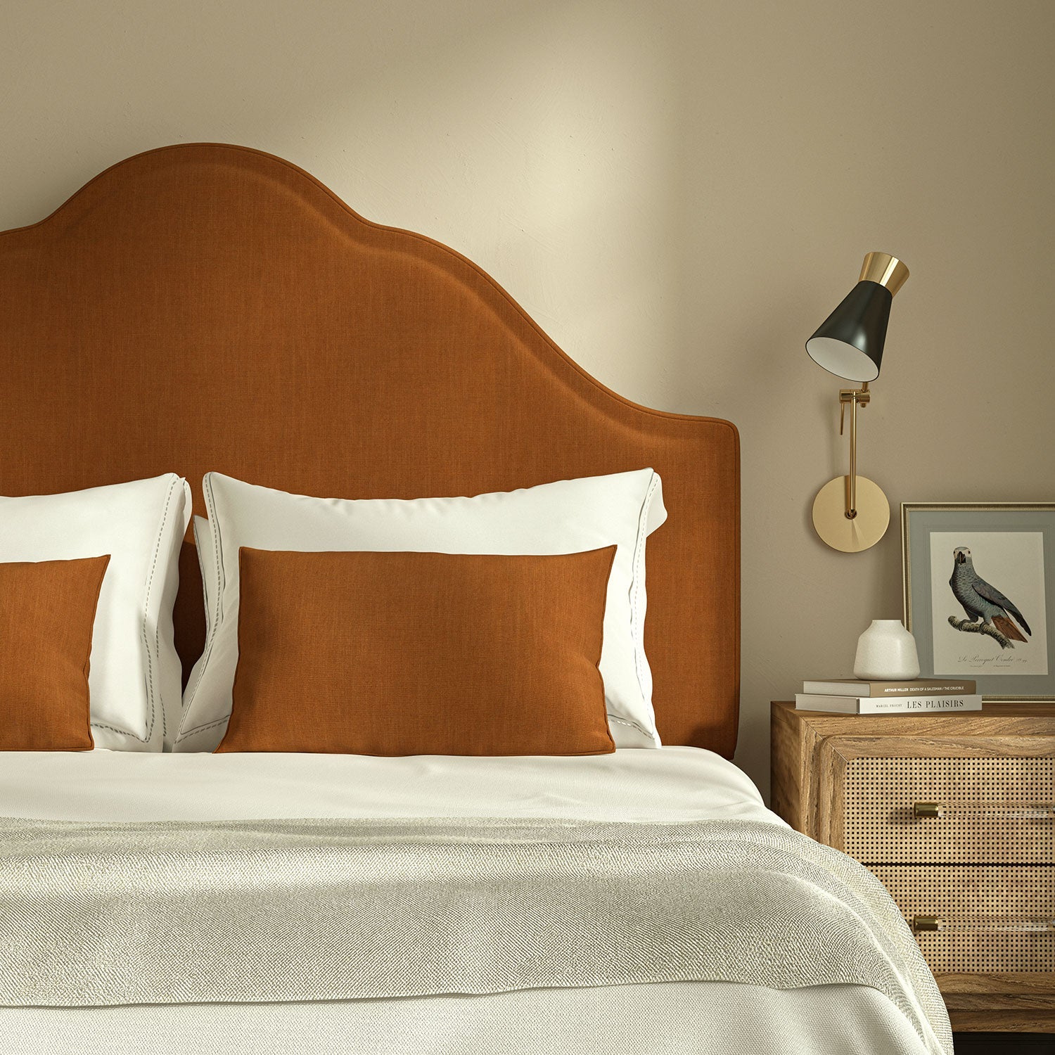 Linwood Pluto Cinnabar FR Made to Measure Curtains