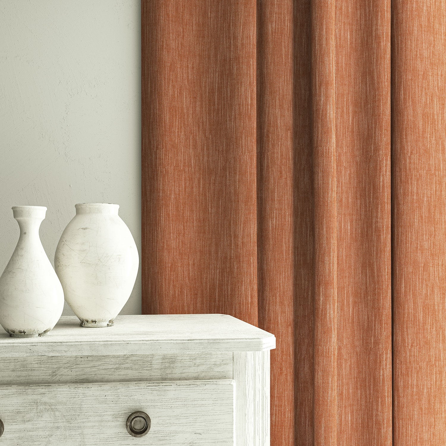 Linwood Pluto Coral FR Made to Measure Curtains