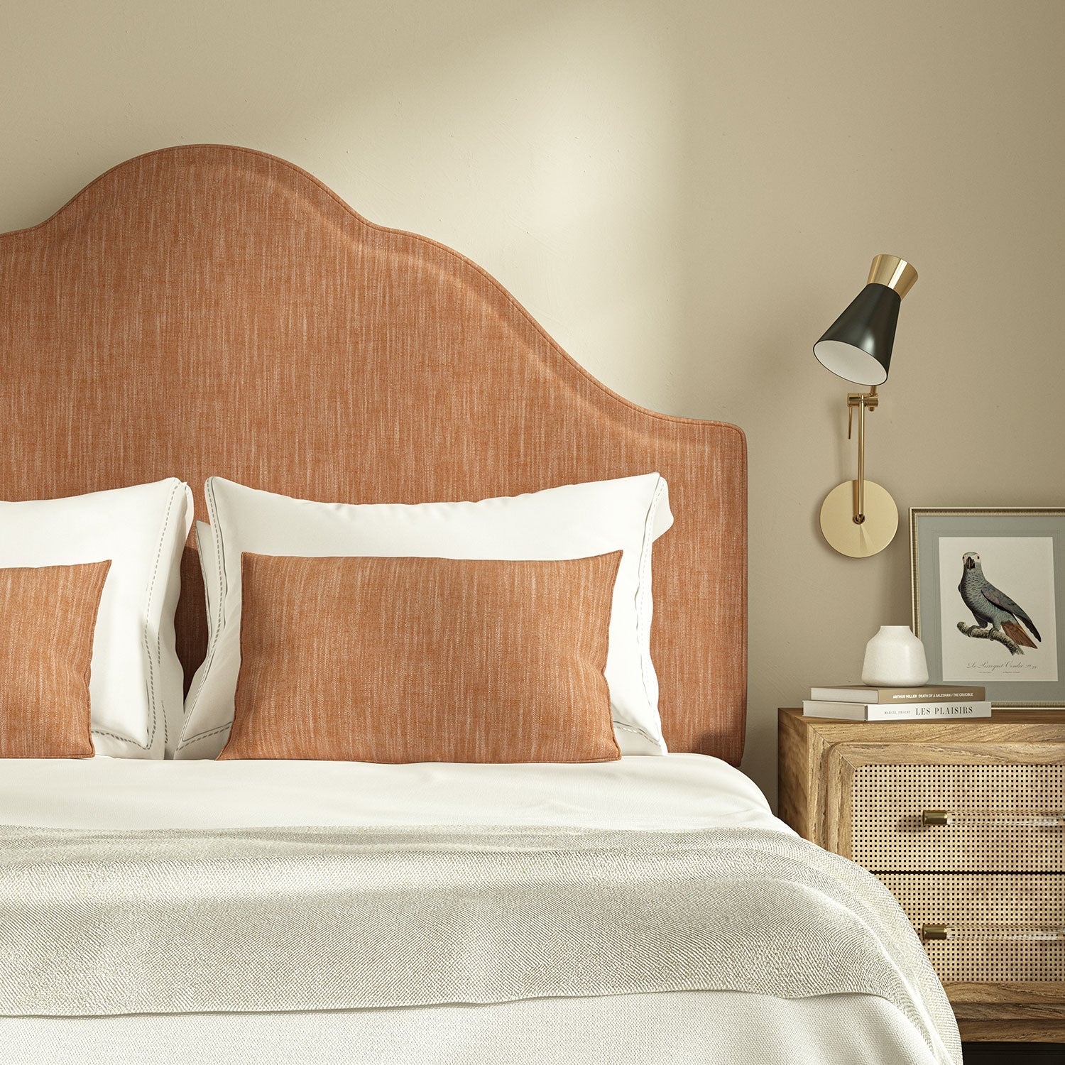 Linwood Pluto Coral FR Made to Measure Curtains