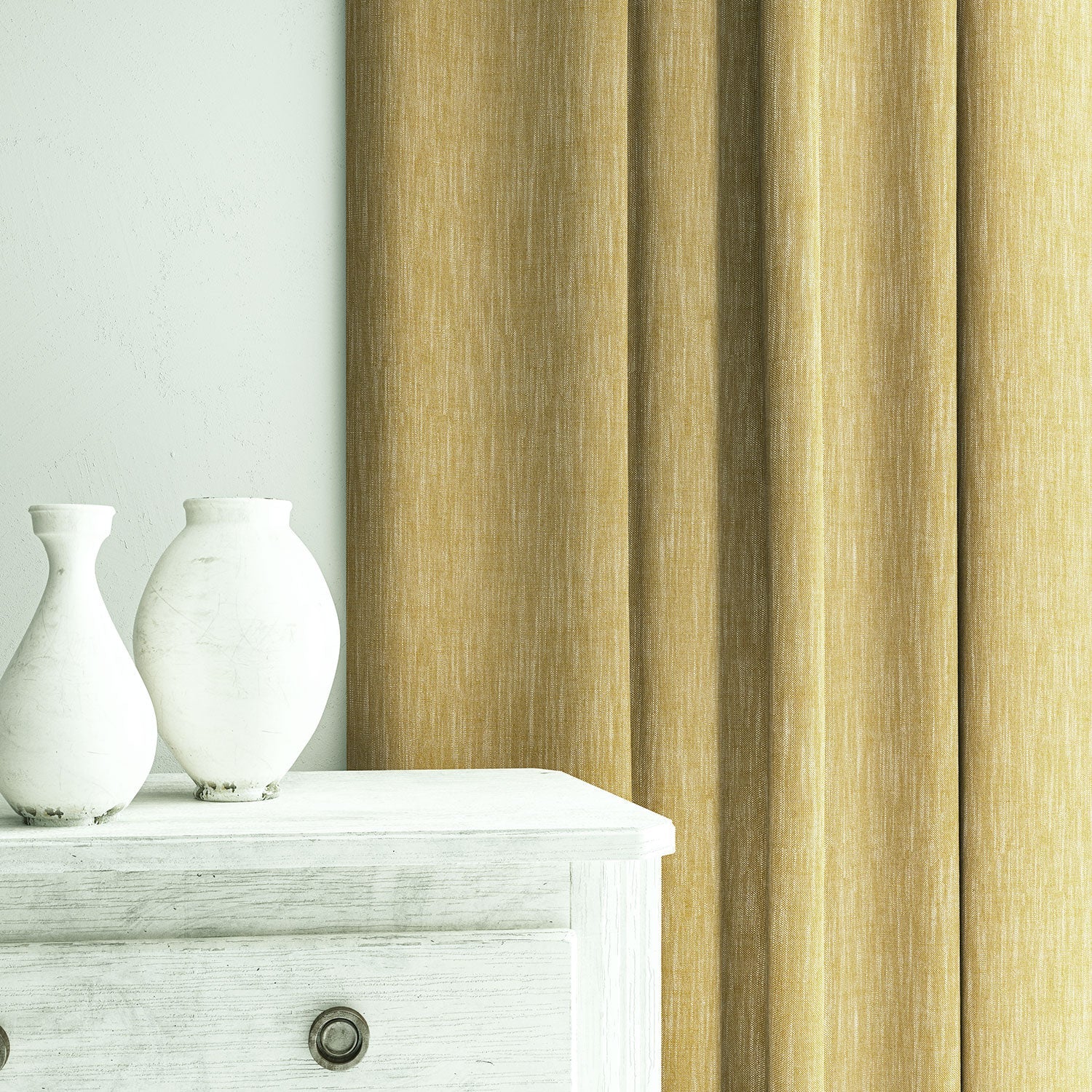 Linwood Pluto Cornsilk FR Made to Measure Curtains
