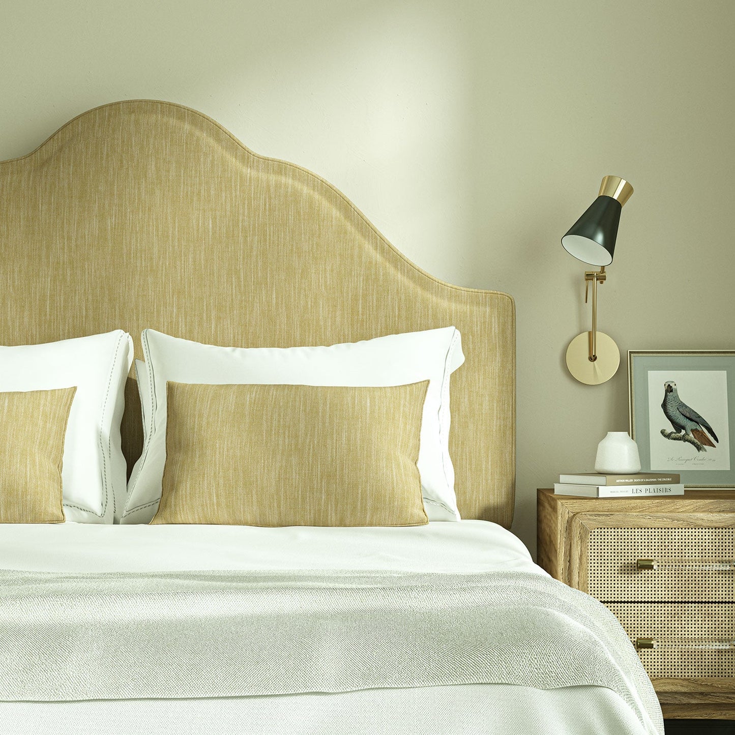 Linwood Pluto Cornsilk FR Made to Measure Curtains