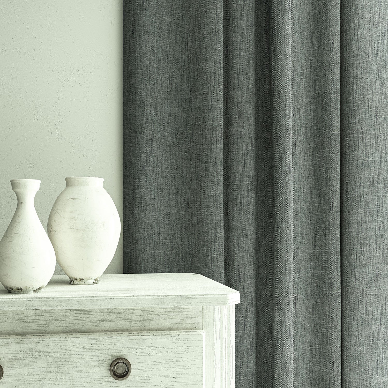Linwood Pluto Denim FR Made to Measure Curtains