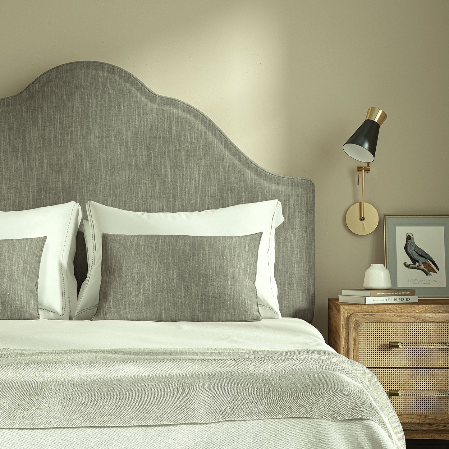 Linwood Pluto Dove FR Made to Measure Curtains