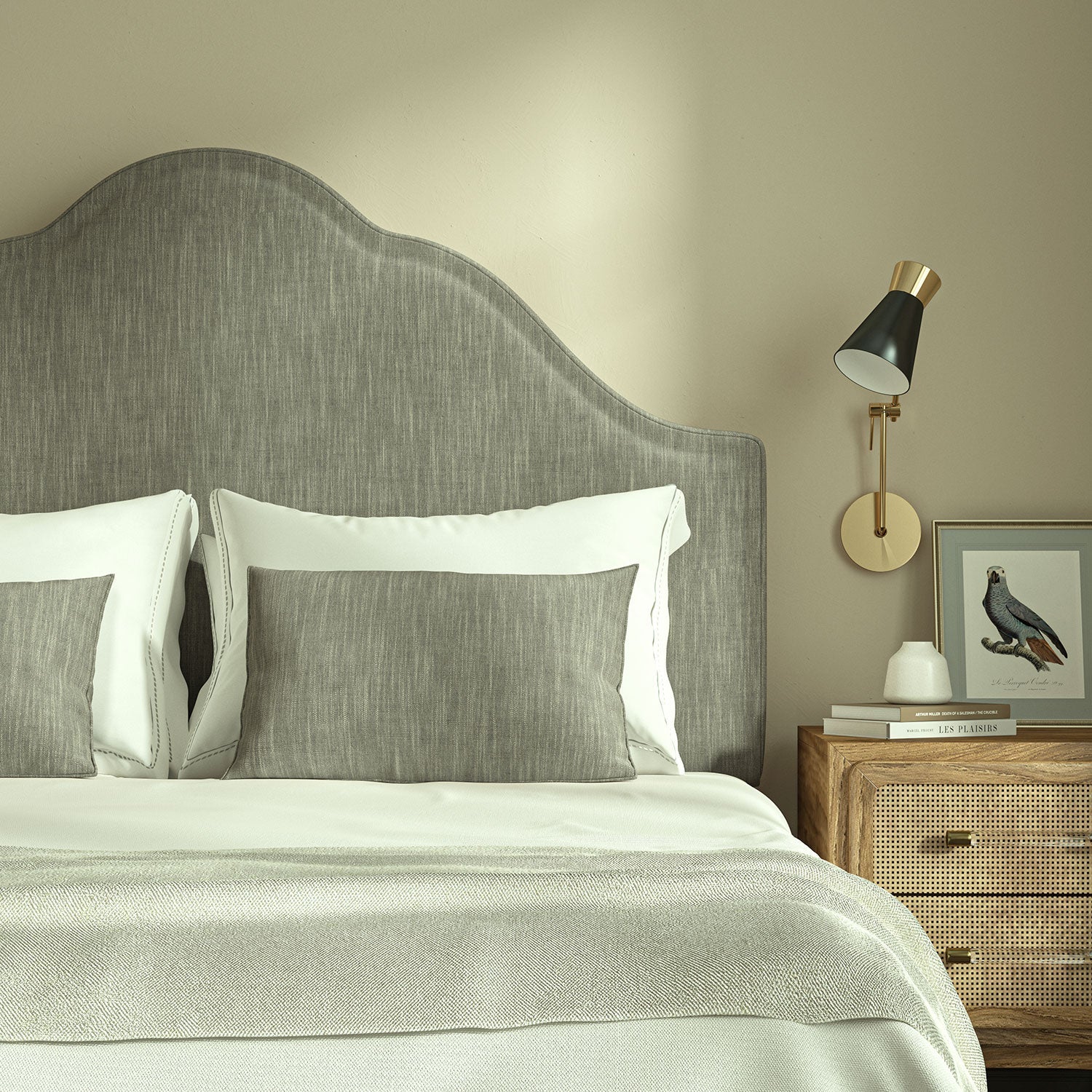 Linwood Pluto Dove FR Made to Measure Curtains
