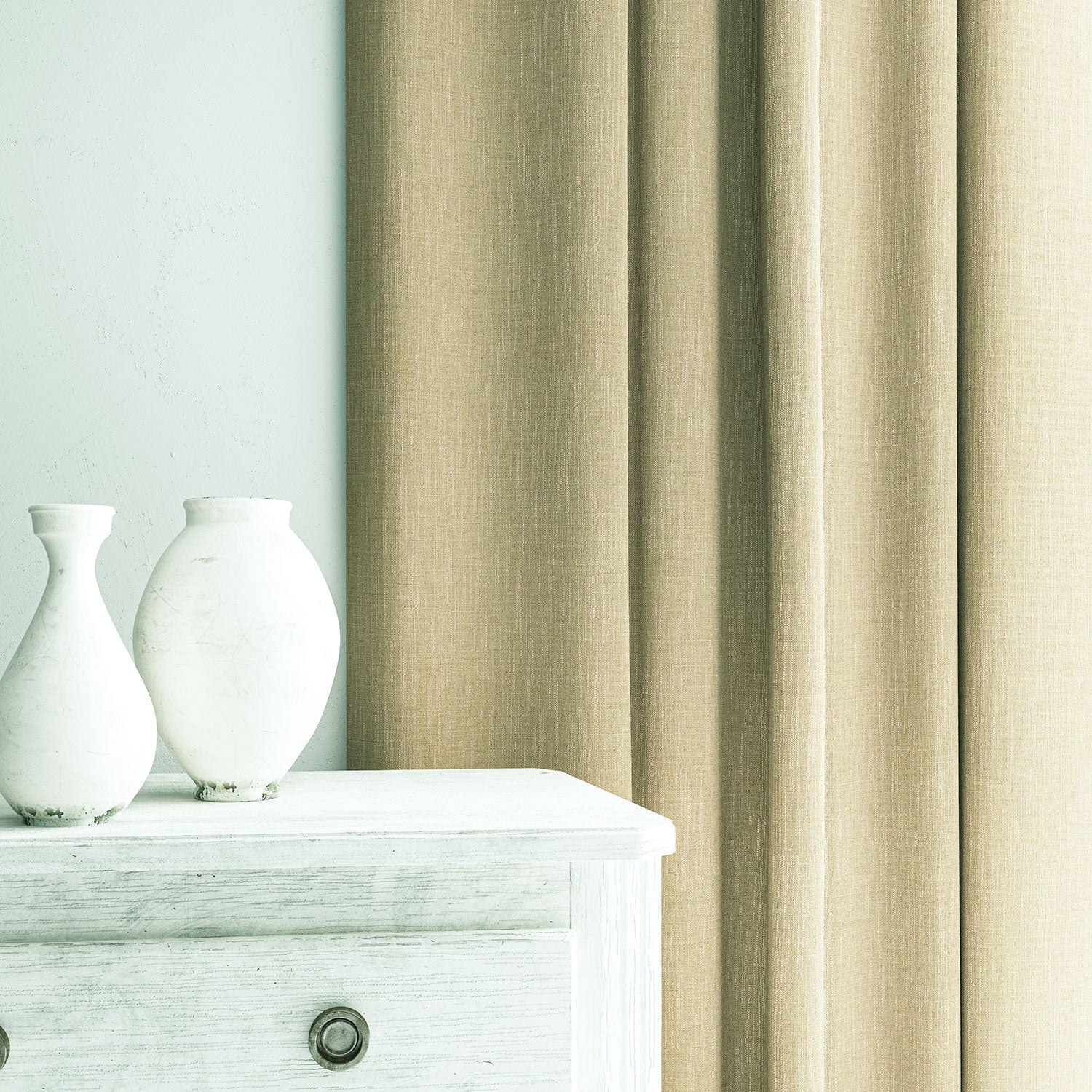 Linwood Pluto Ecru FR Made to Measure Curtains