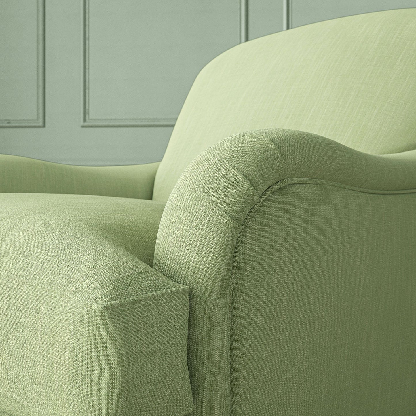 Linwood Pluto Eucalyptus FR Made to Measure Curtains
