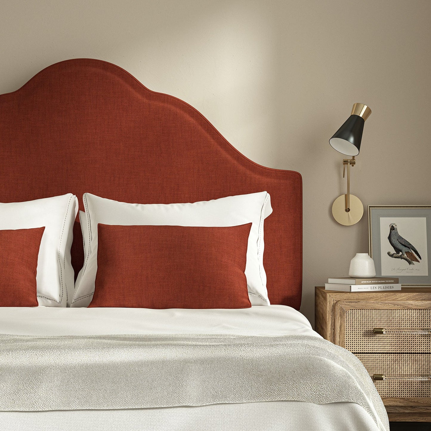 Linwood Pluto Firebrick FR Made to Measure Curtains