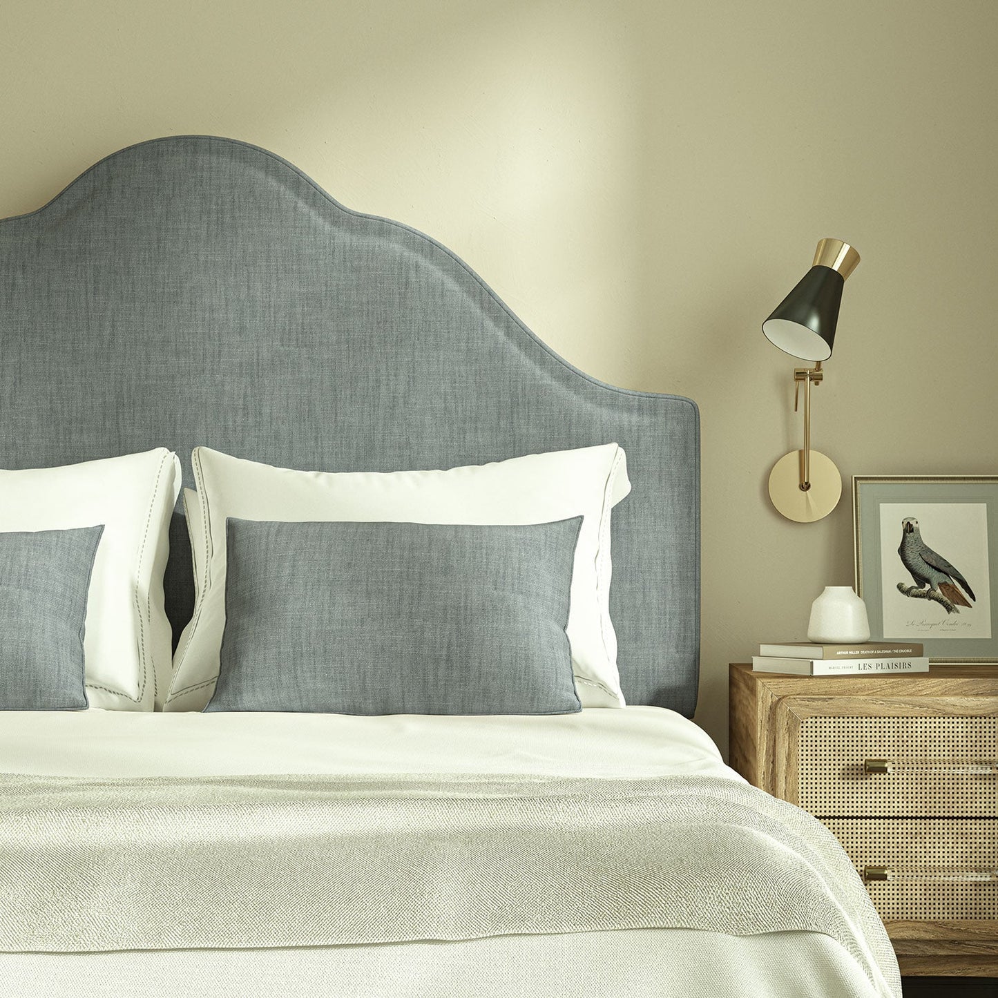 Linwood Pluto French Blue FR Made to Measure Curtains