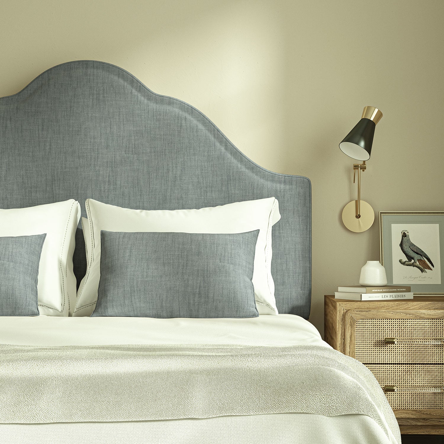 Linwood Pluto French Blue FR Made to Measure Curtains