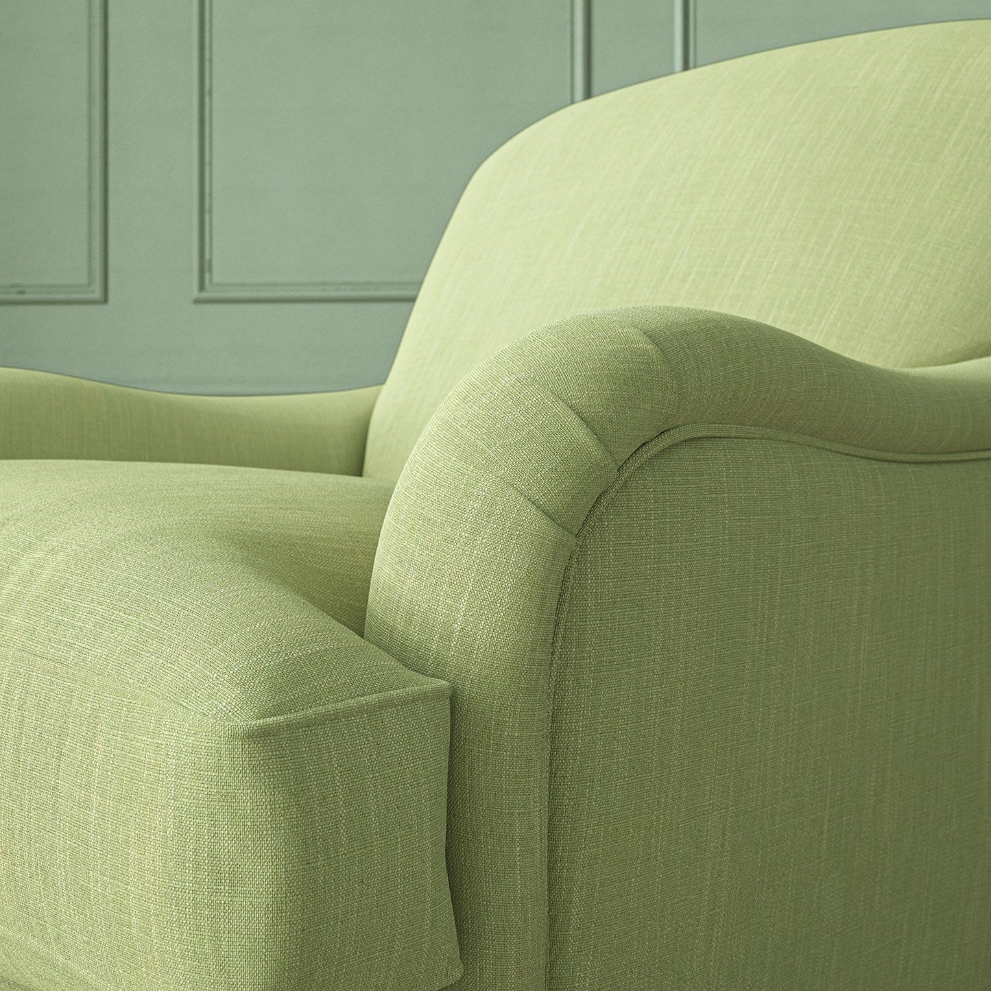 Linwood Pluto Frosted Green FR Made to Measure Curtains