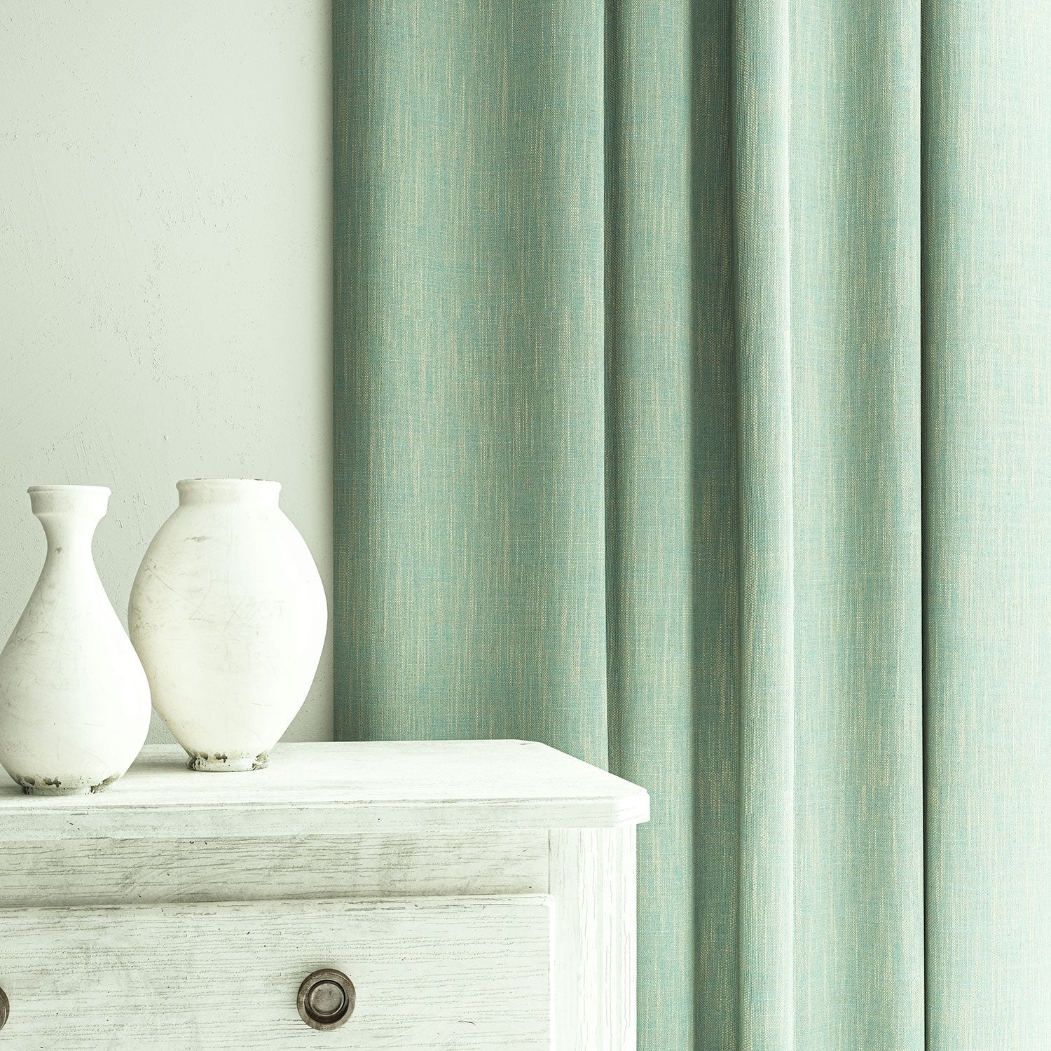 Linwood Pluto Ice Blue FR Made to Measure Curtains