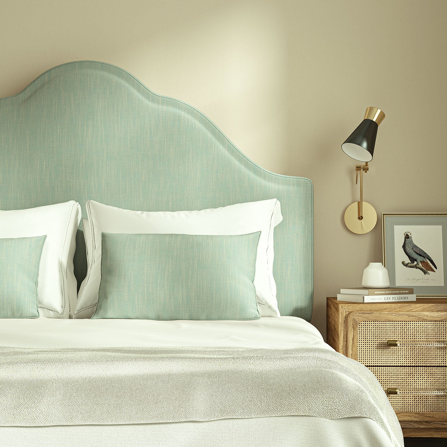 Linwood Pluto Ice Blue FR Made to Measure Curtains